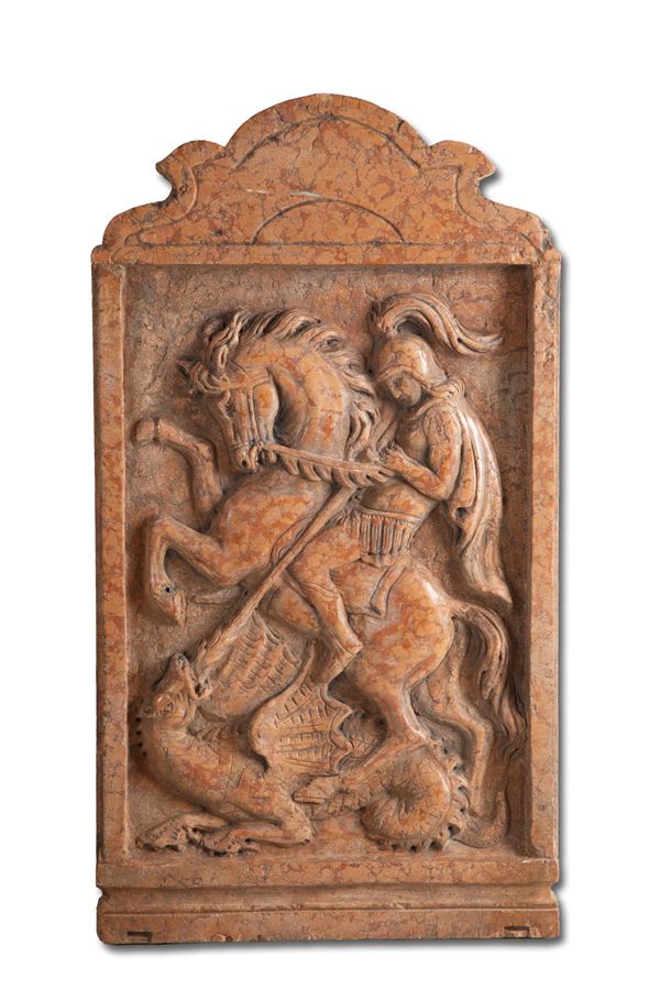 Bas-relief "SAINT GEORGE AND THE DRAGON"