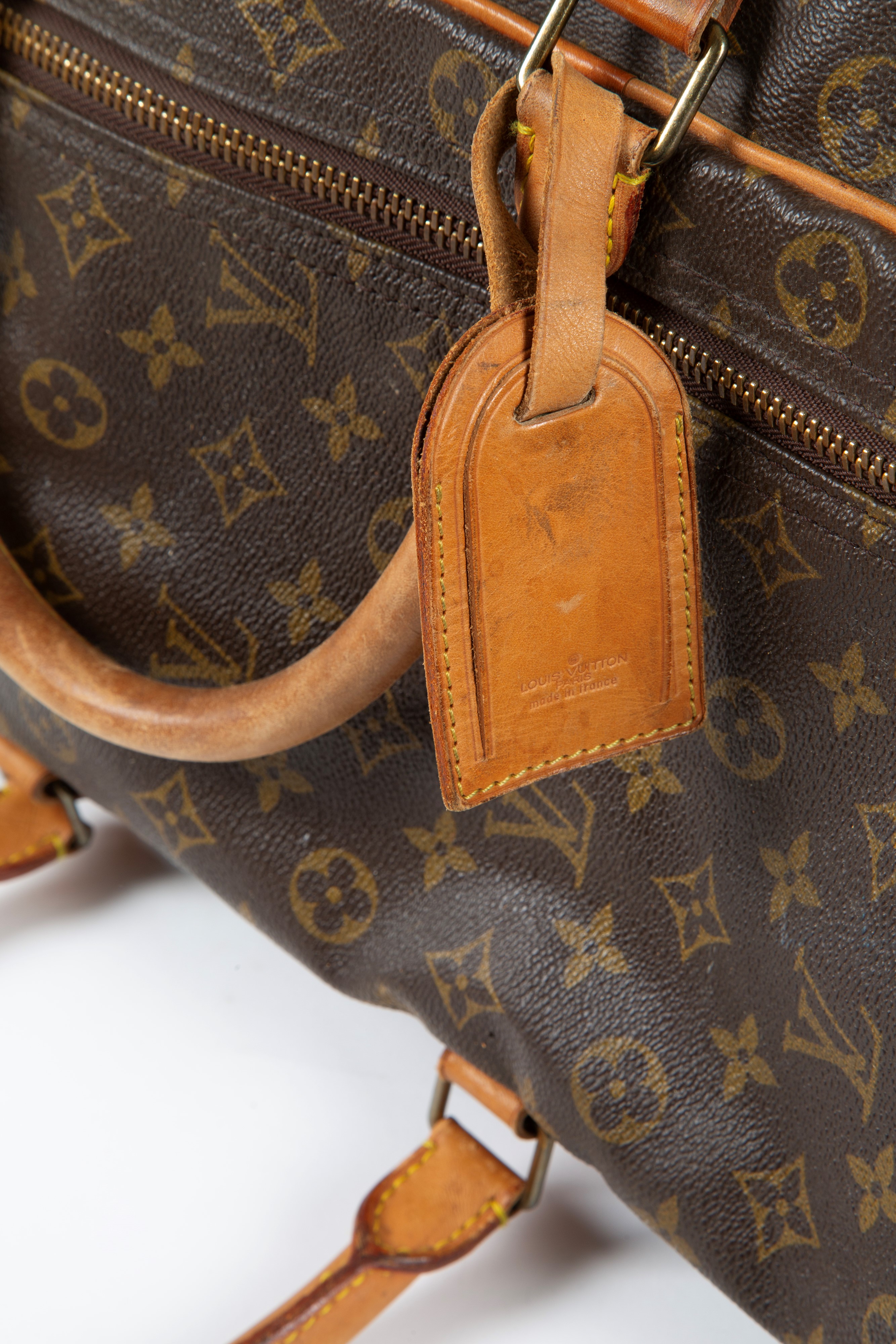 Louis Vuitton, Valigia Sirius, Pelletteria con manico e cinghie in pelle marrone chiaro