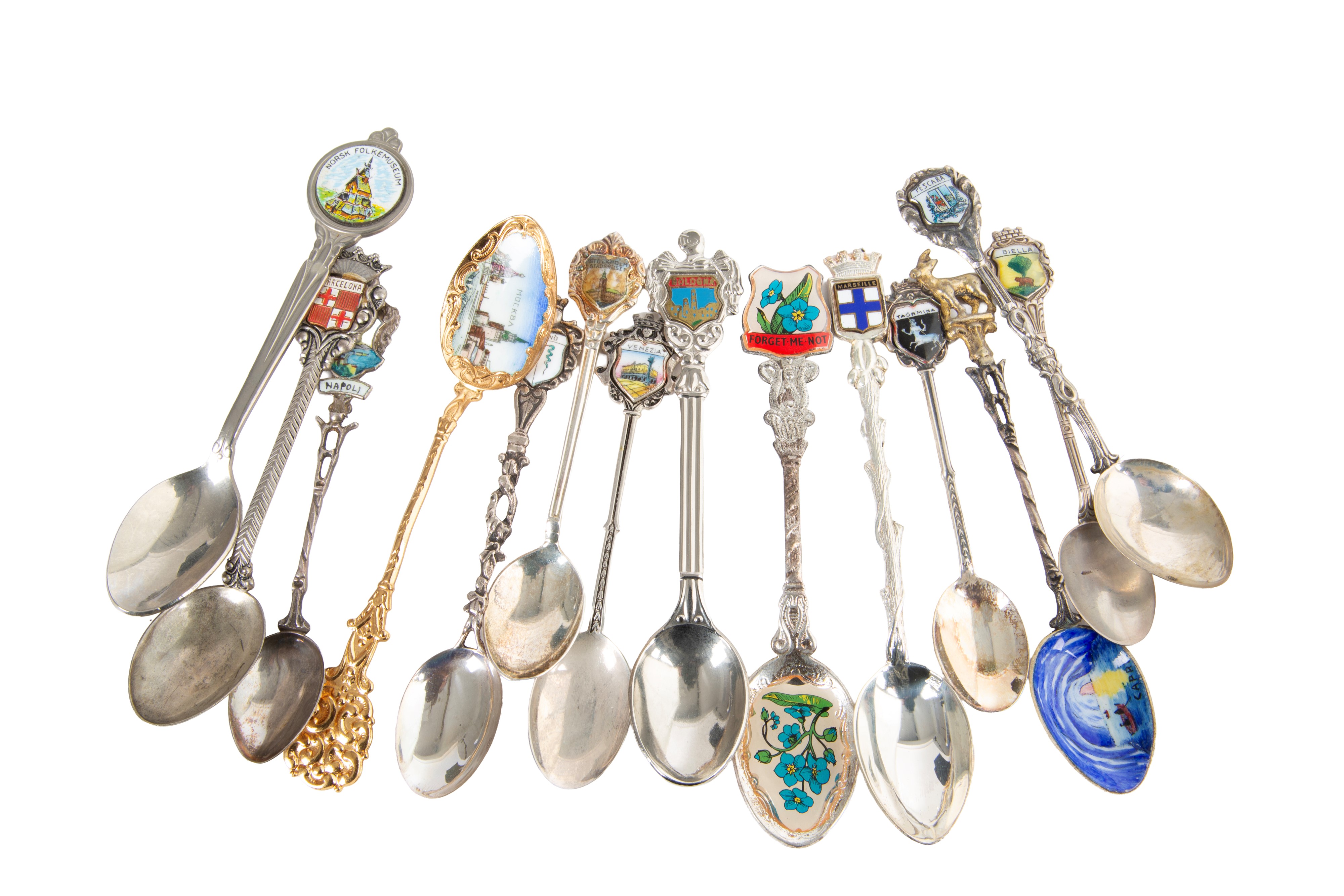 Centosette cucchiaini da collezione