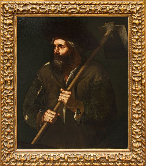 Painting "FARMER WITH HOE"