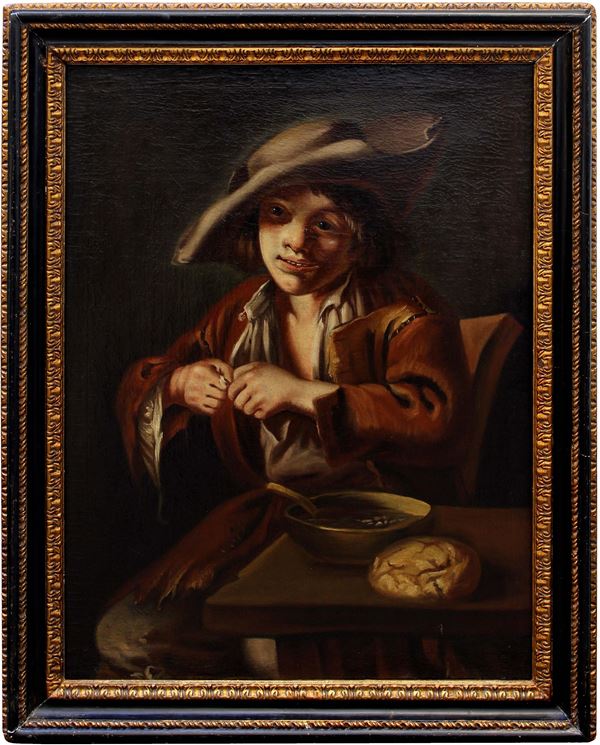 GIACOMO FRANCESCO CIPPER IL TODESCHINI - Painting "BEGGAR"