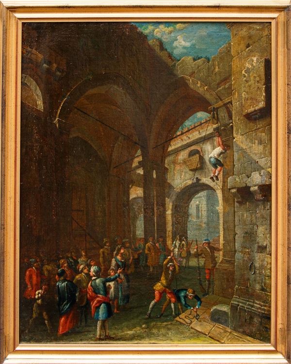 Painting "ARCHITECTURE WITH TORTURE SCENE"