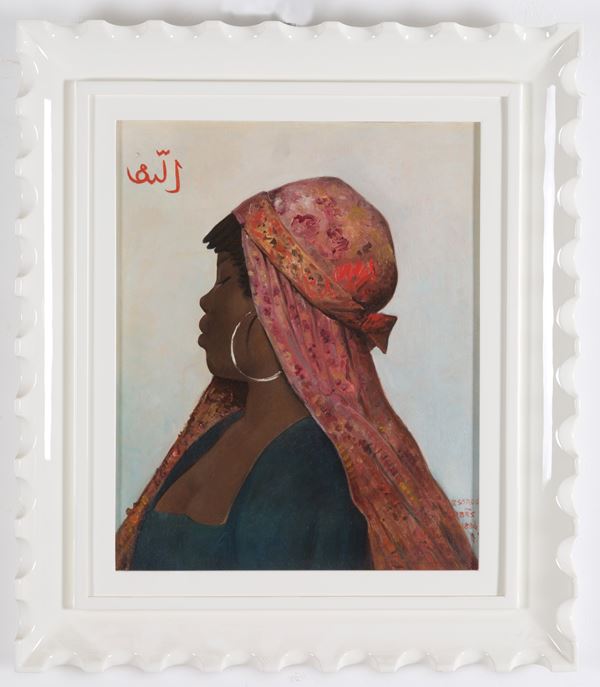 JEAN RAYMOND HIPPOLYTE LAZERGES - Painting 'PROFILE OF A WOMAN'