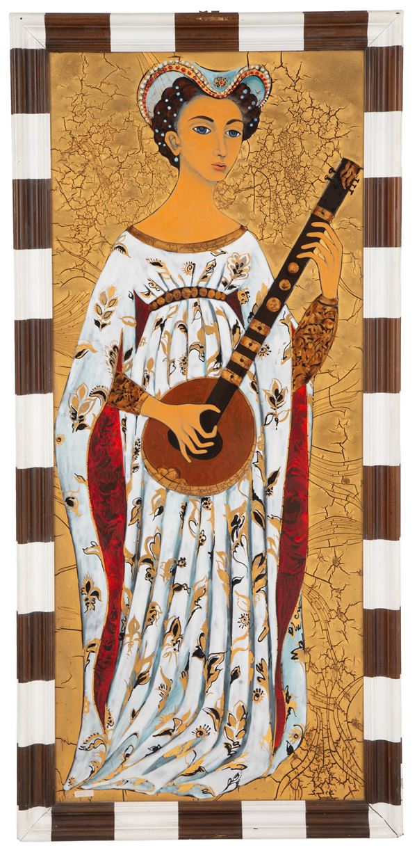 Panel "WOMAN PLAYING"