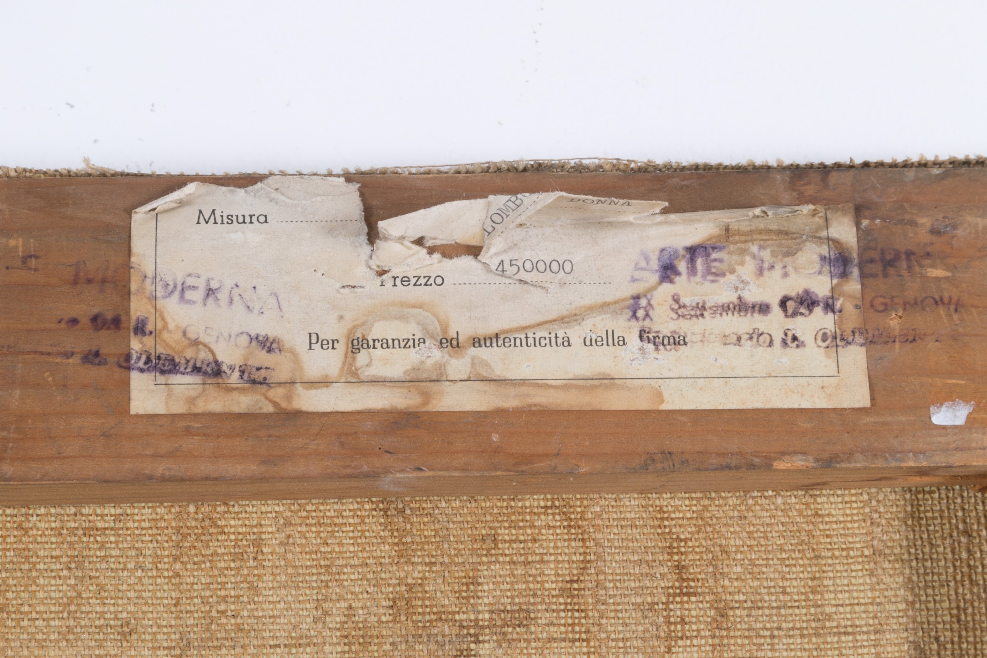 G. Colombo, Ritratto di signora, olio su tela