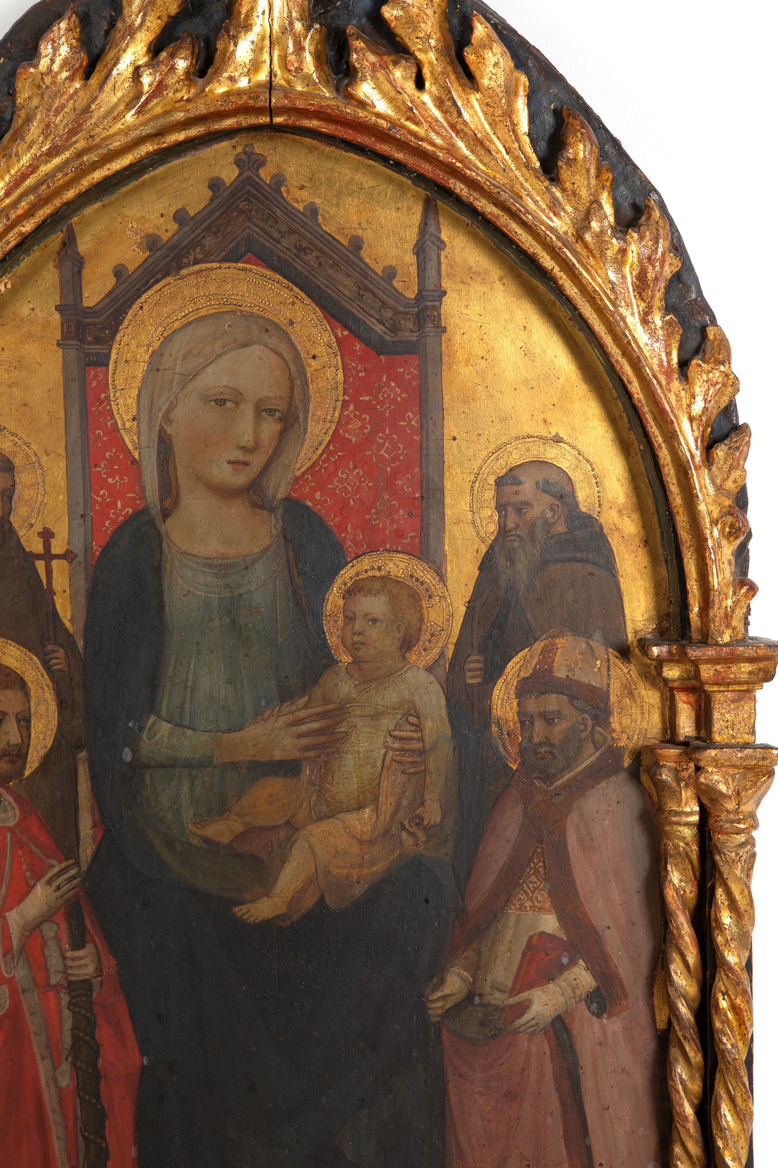 Fondo Oro 'madonna in Trono con Bambino e Santi'