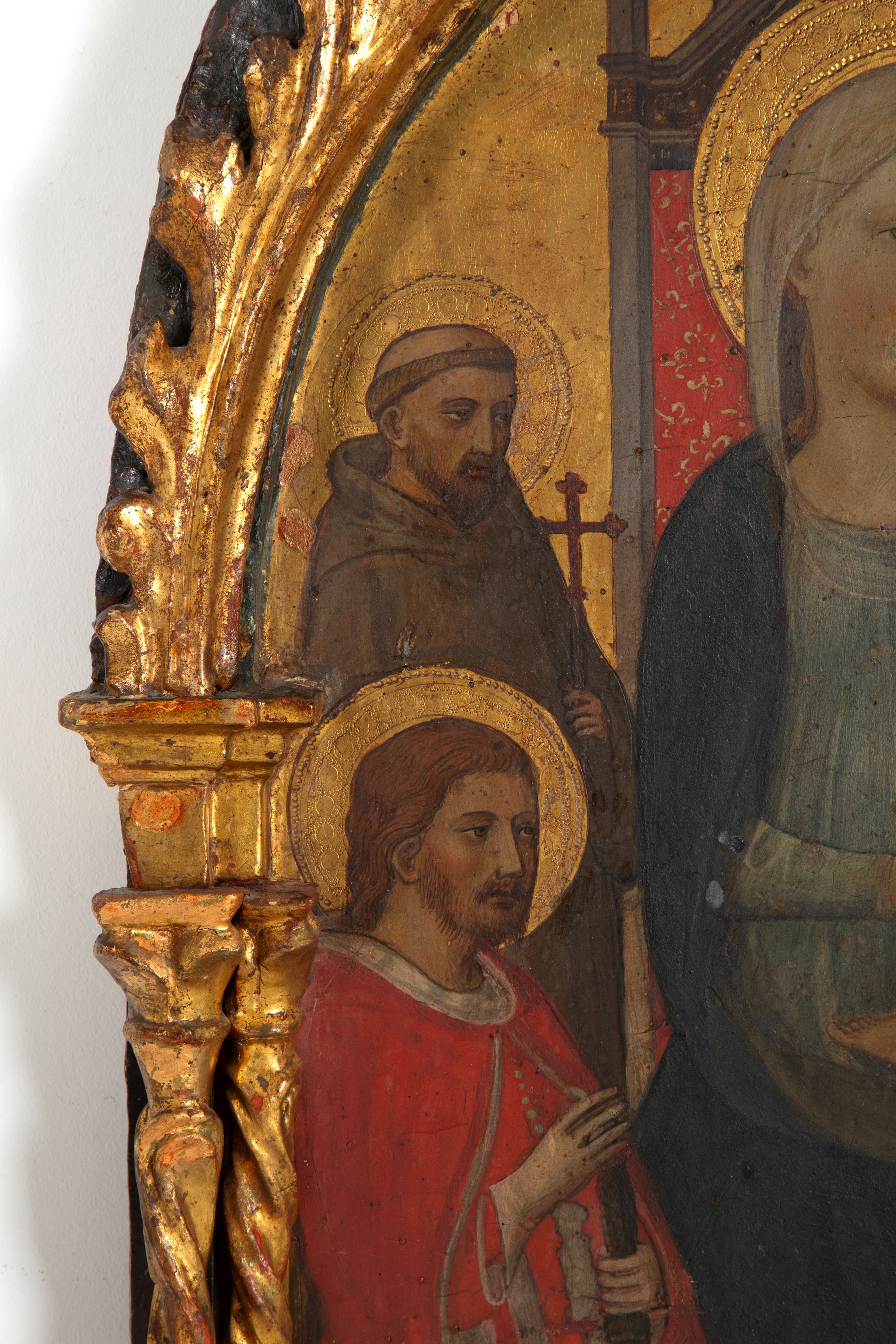 Fondo Oro 'madonna in Trono con Bambino e Santi'