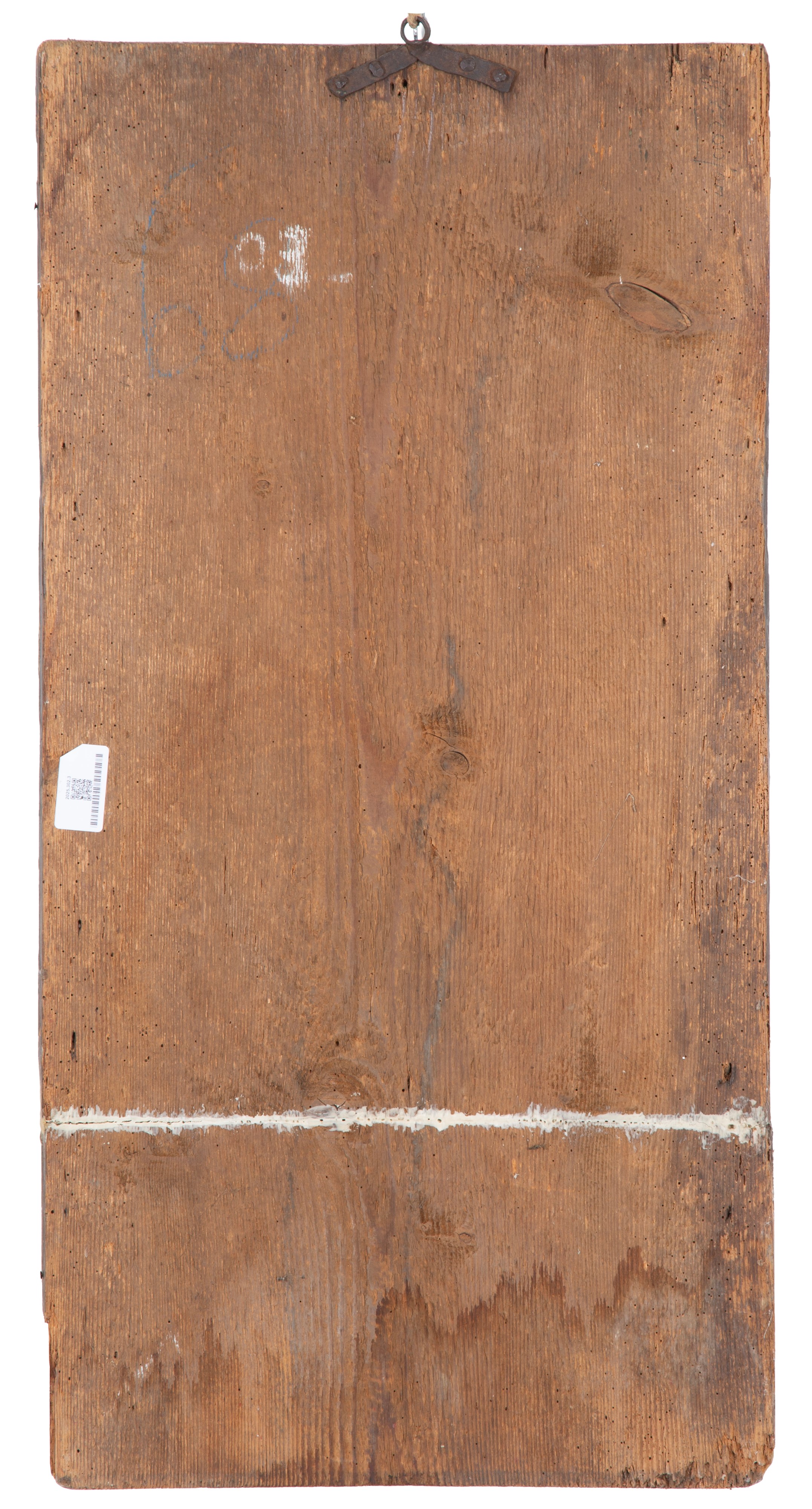 Dipinto raffigurante "Santo Vescovo", olio su tavola, XVII secolo
