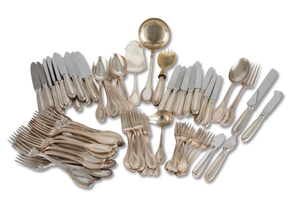 Servizio di posate in argento 800