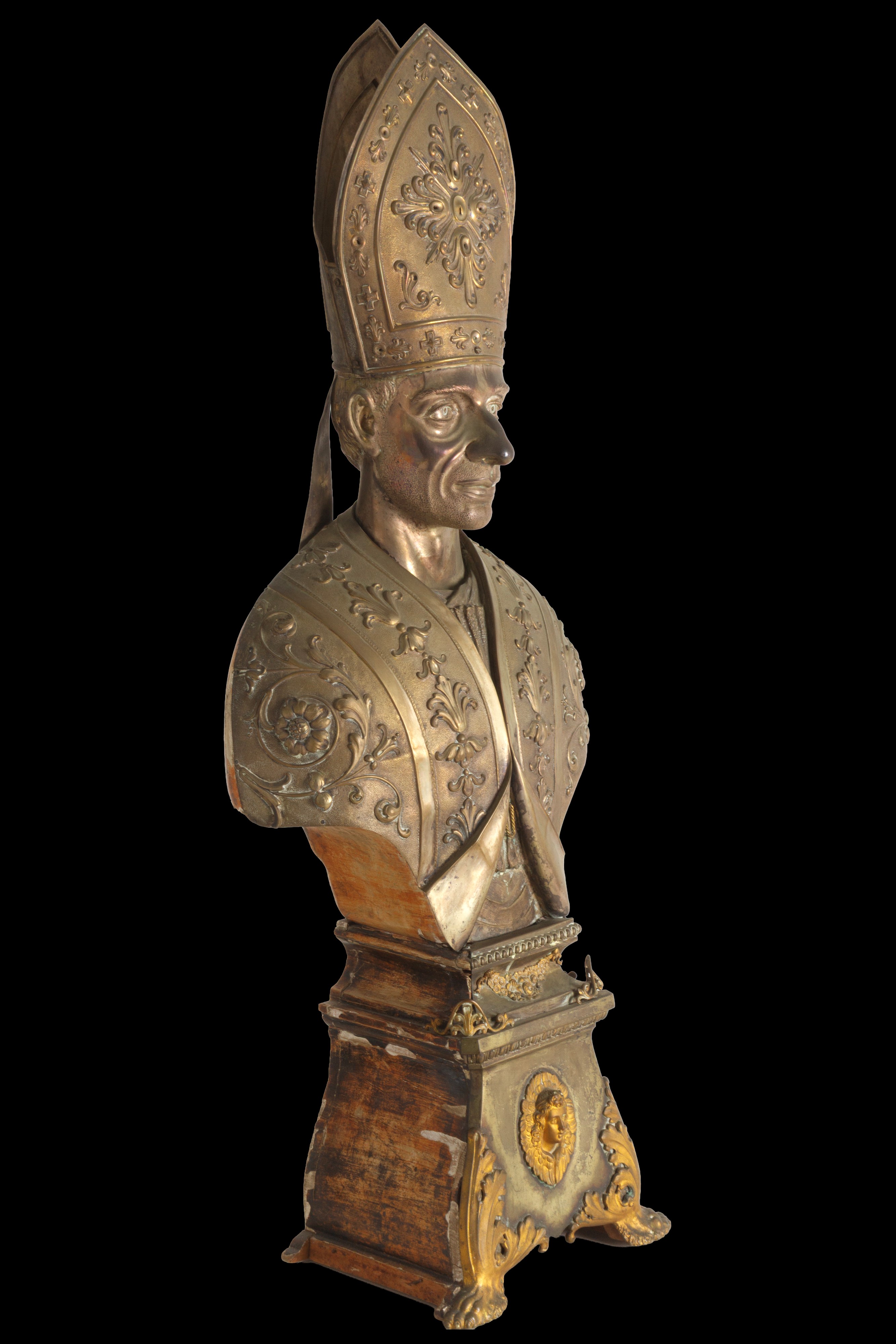 Busto in metallo "VESCOVO"