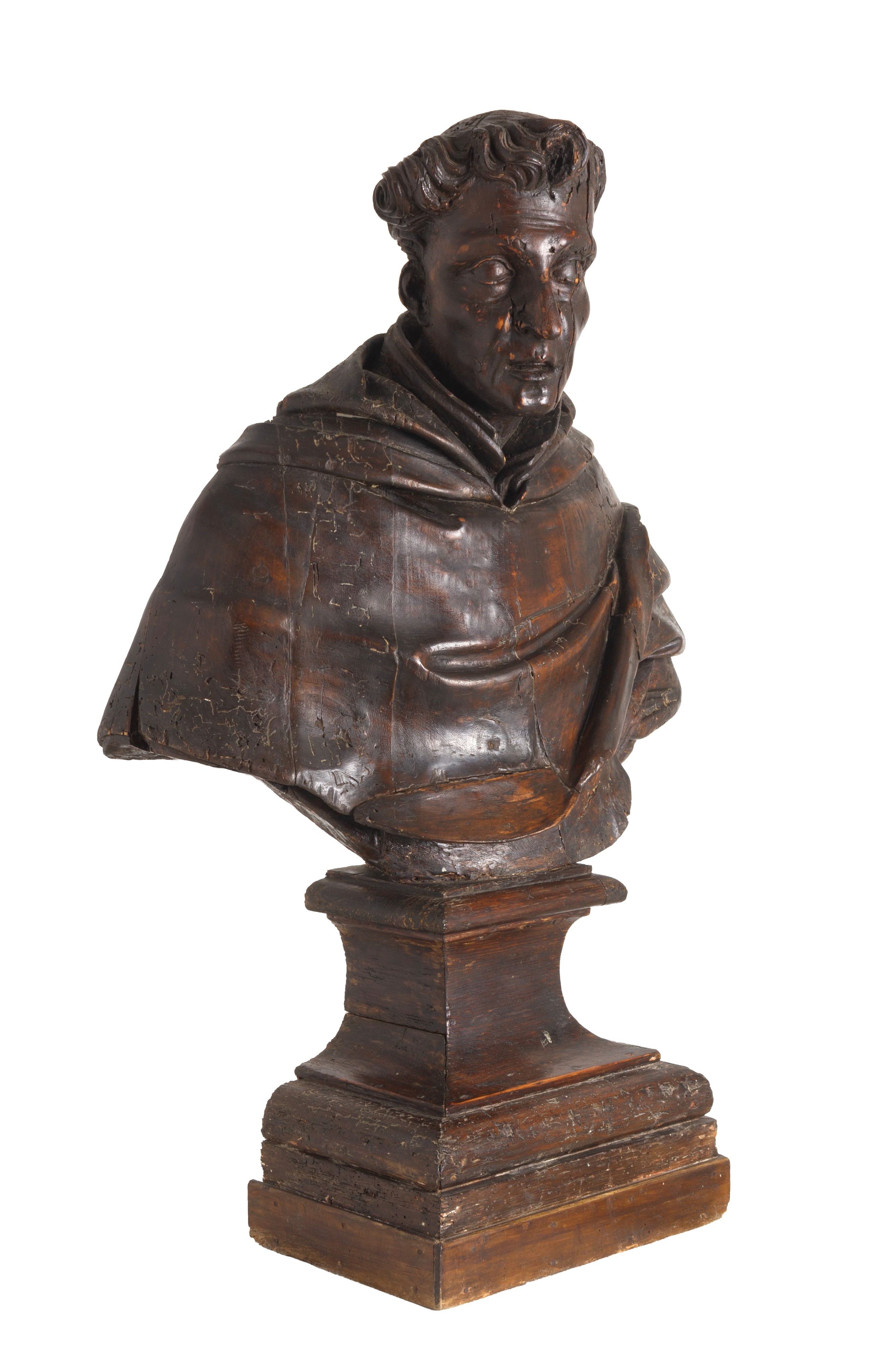 Busto ligneo "FRATE DOMENICANO"