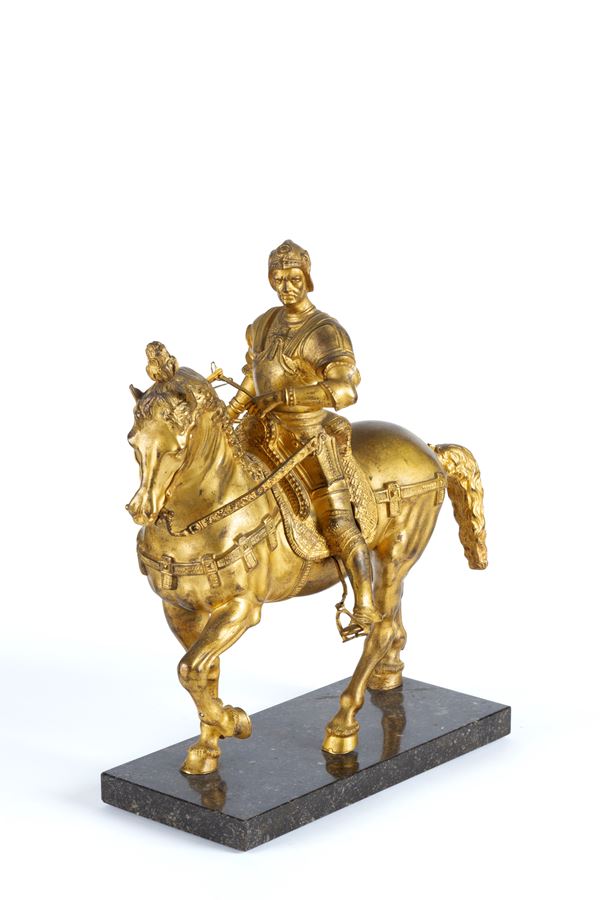 Bronze sculpture "BARTOLOMEO COLLEONI"
