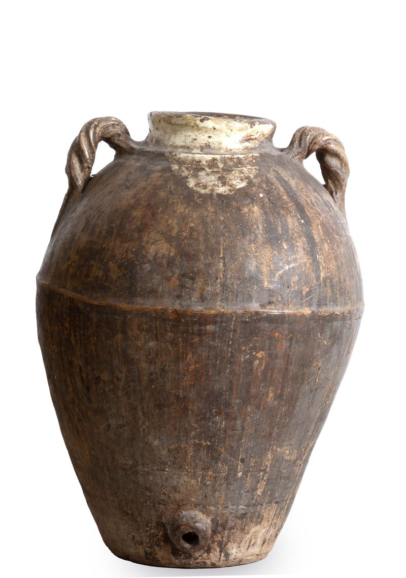 Antico orcio per olio, terracotta, 61x47 cm ca.