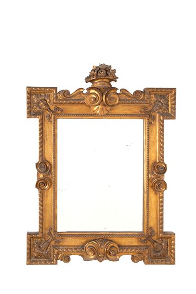 Specchiera in legno intagliato e dorato, Fine XIX secolo