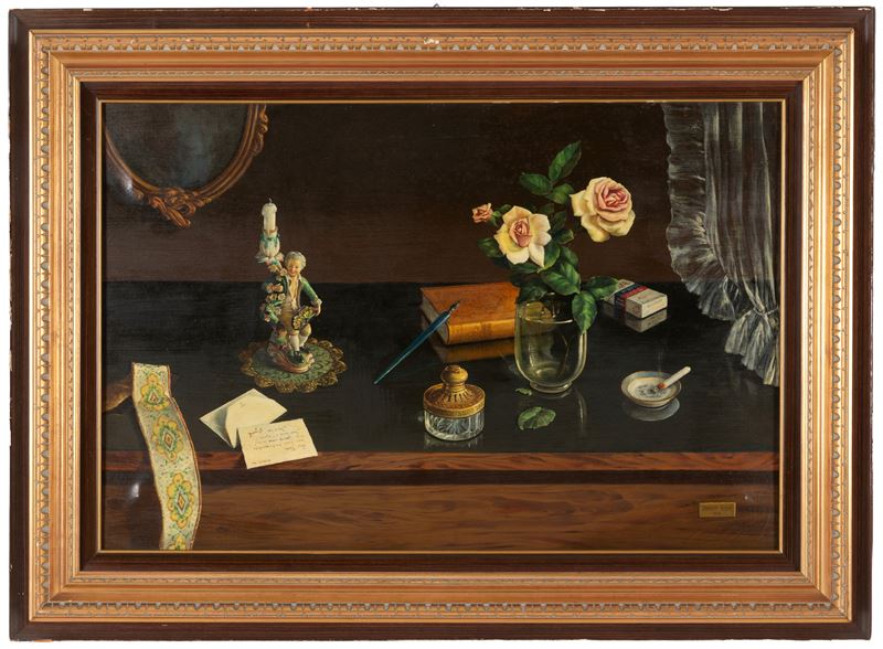 Franco Fiori, Trompe L'Oeil, olio su tela