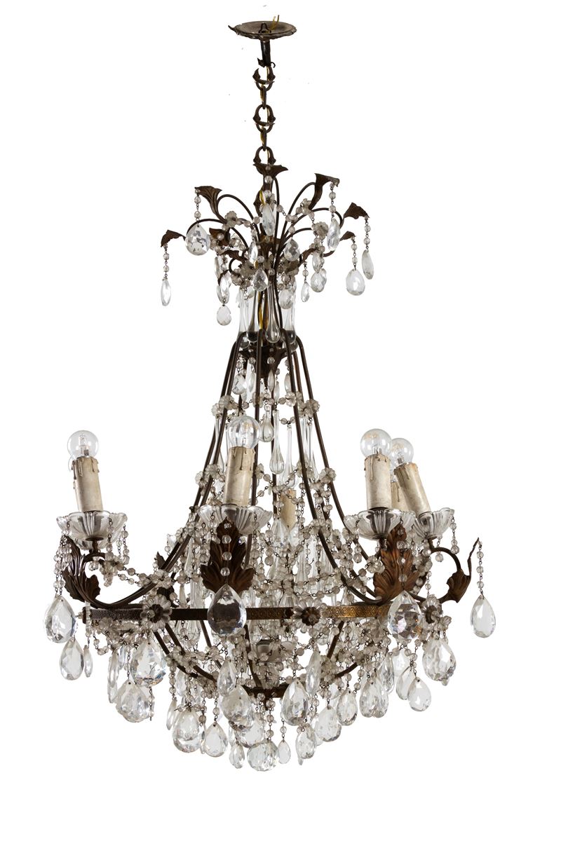 Lampadario otto luci