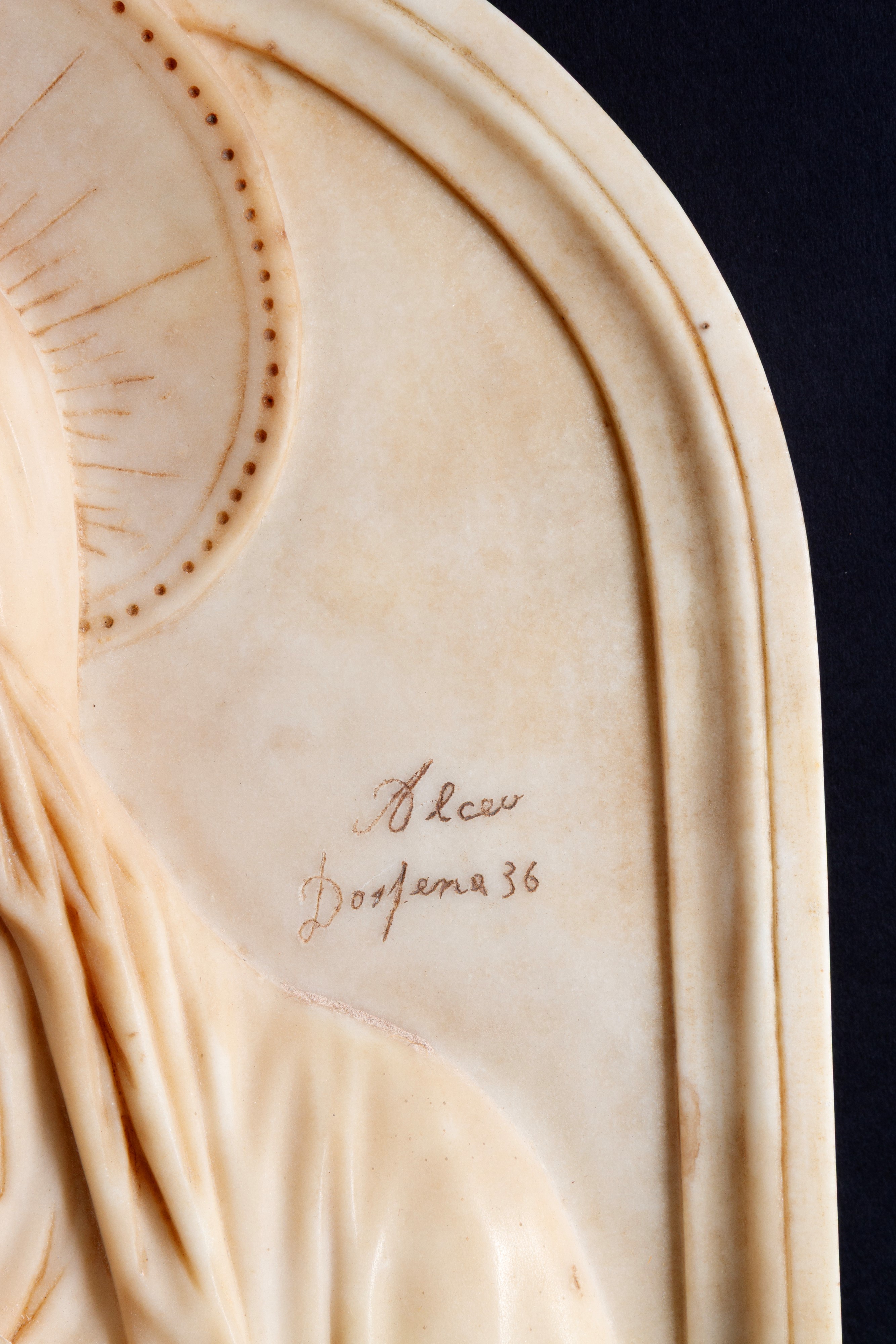 Scultura "MADONNA CON BAMBINO"