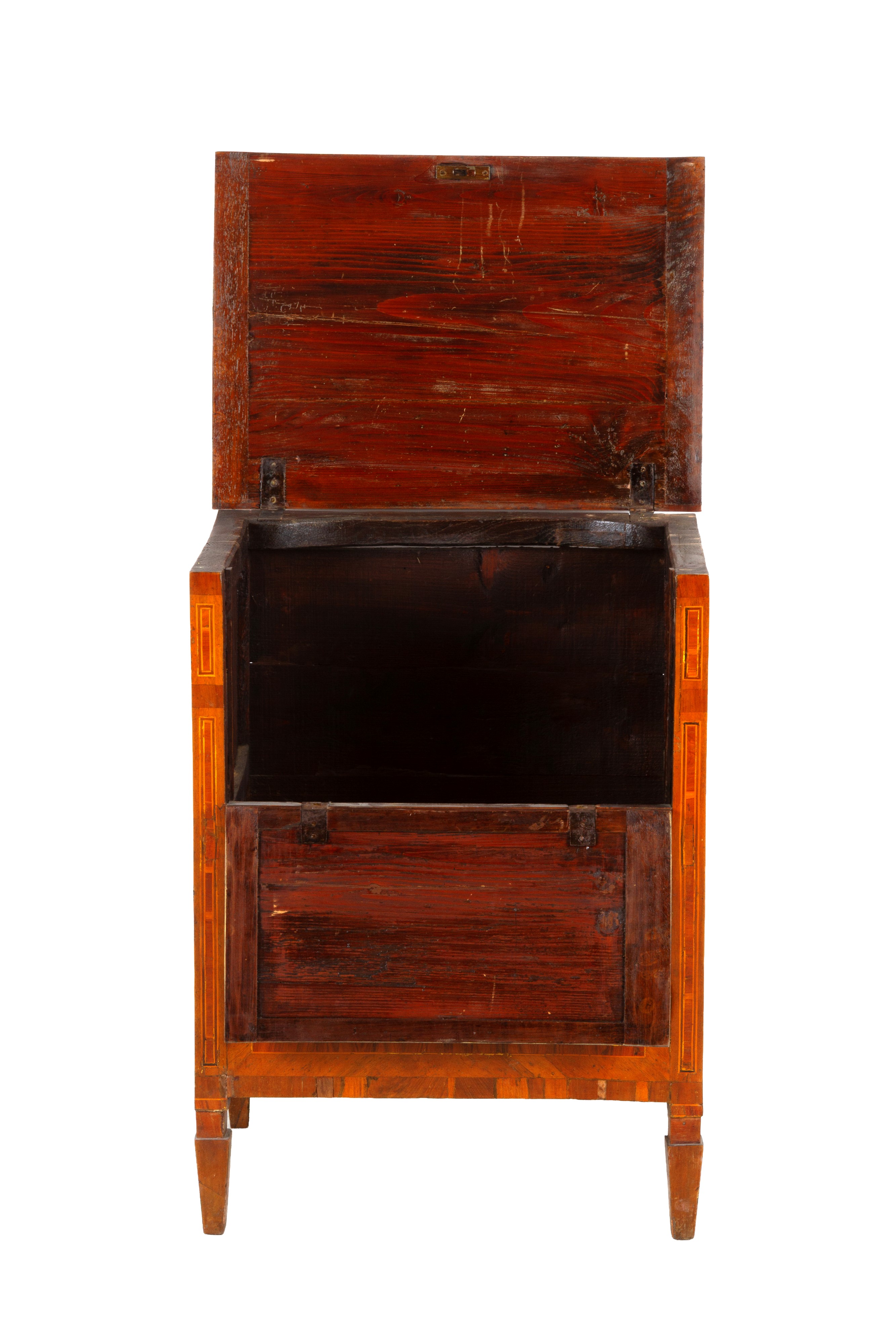 Mobiletto trasformabile in comoda, legno lastronato, Periodo Luigi XVI