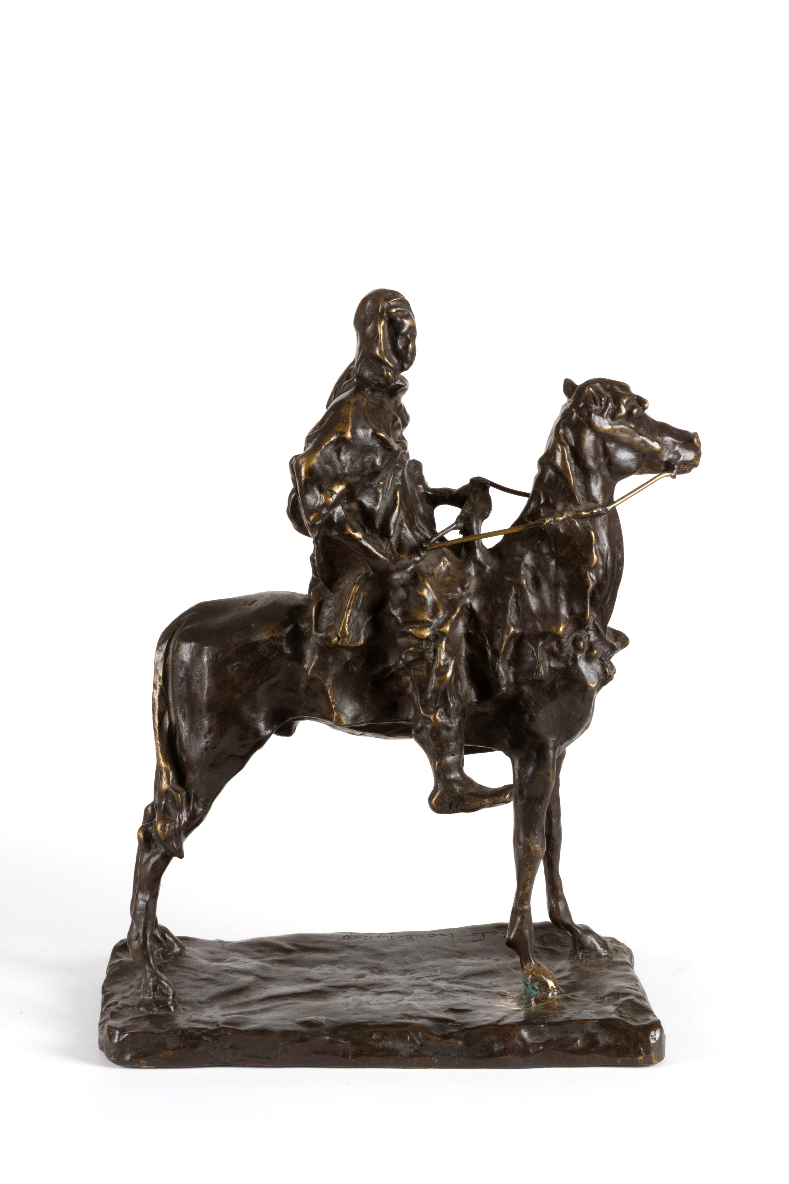 Scultura "BERBERO A CAVALLO"