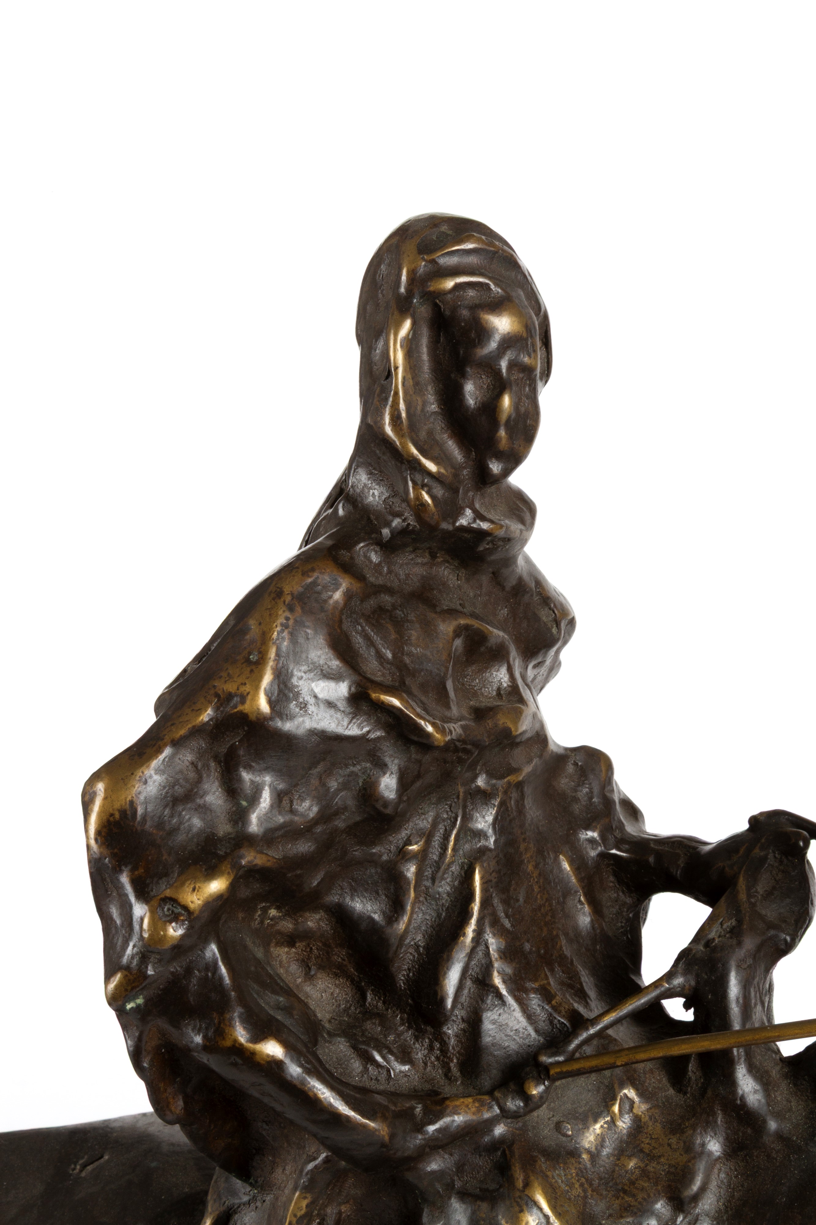 Scultura "BERBERO A CAVALLO"