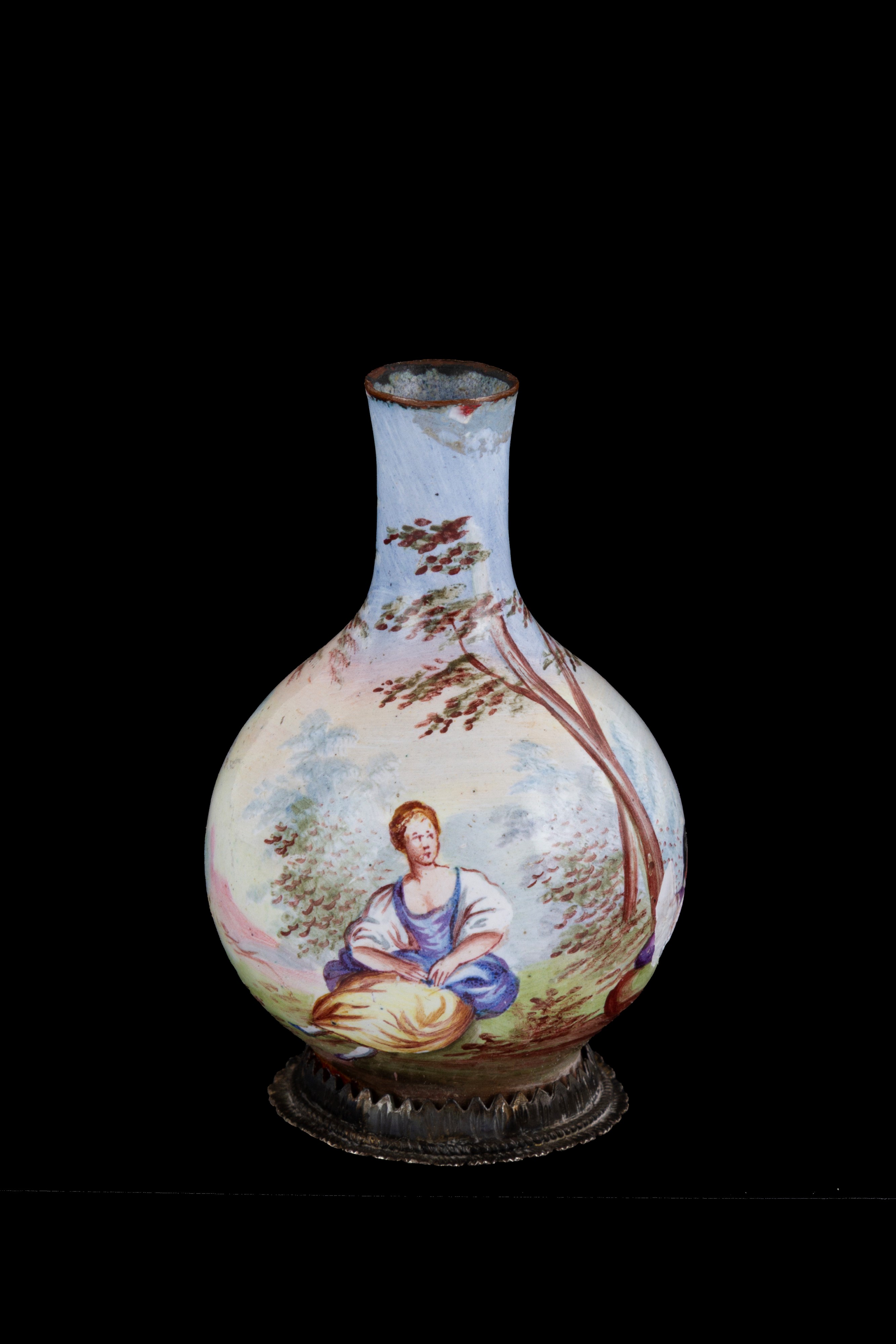 Vasetto con finiture in argento