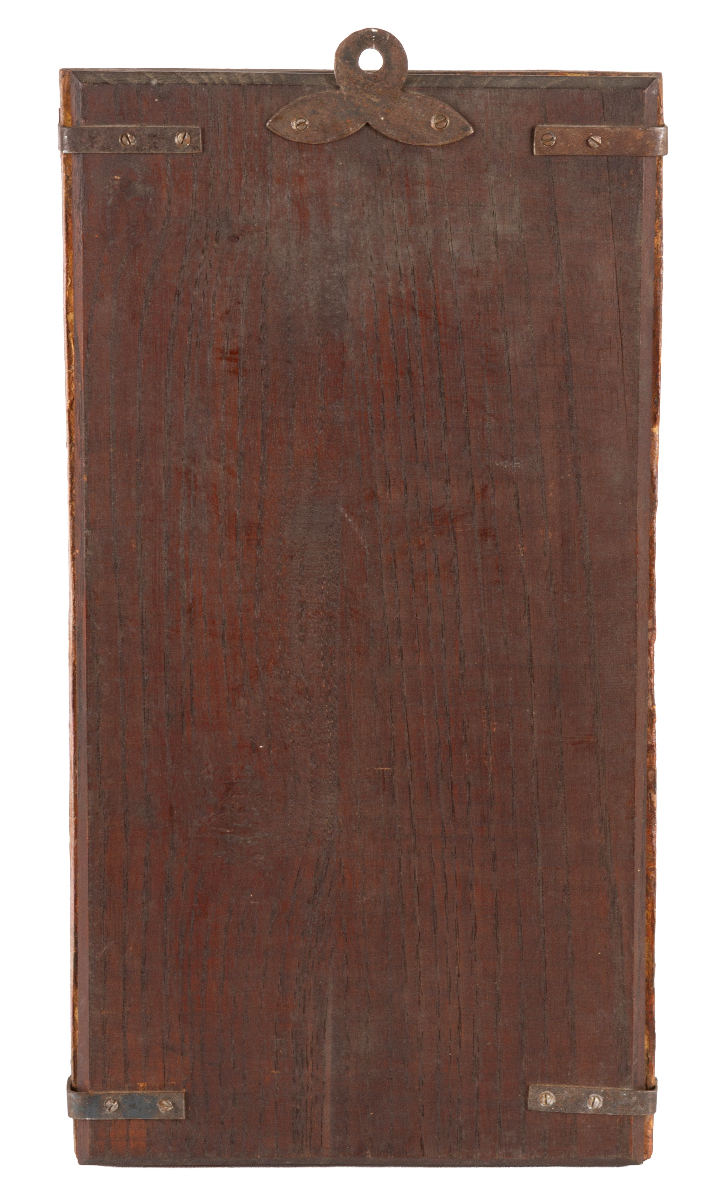 Dipinto in terracotta del XX secolo, 'Maria e Santa Anna'