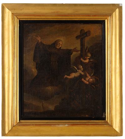 Autore sconosciuto, Estasi di San Pietro d'Alcantara, olio su tela