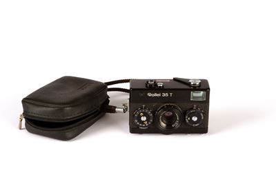 Rollei, Macchina fotografica 35 T nera con custodia originale