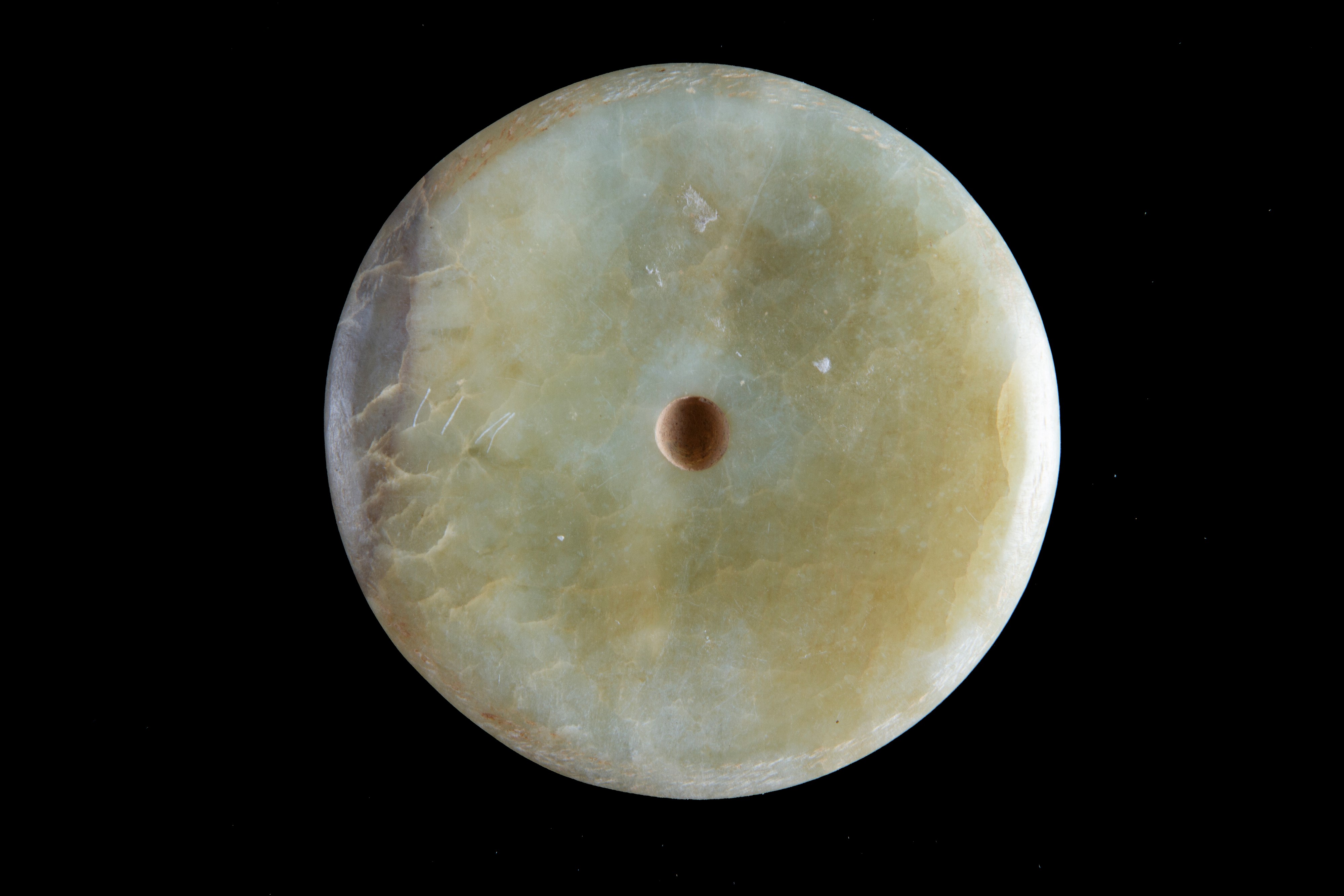 Placca in giada con due draghi