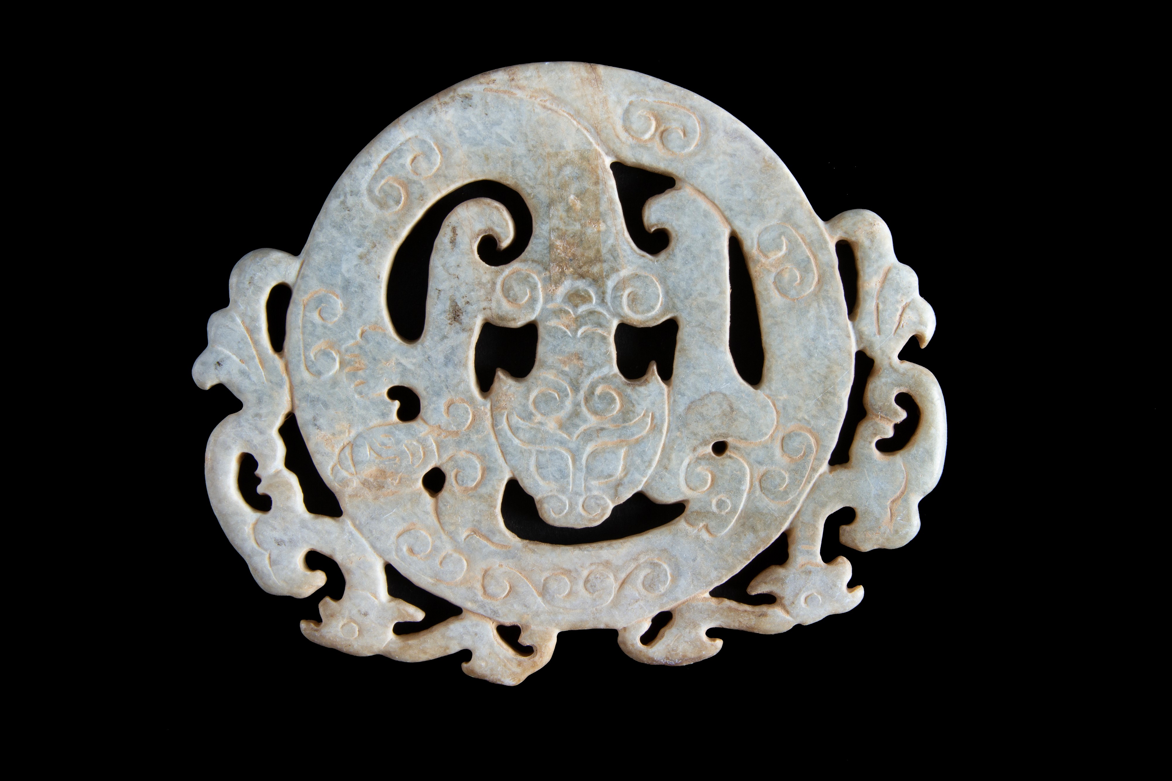 Placca in giada con drago