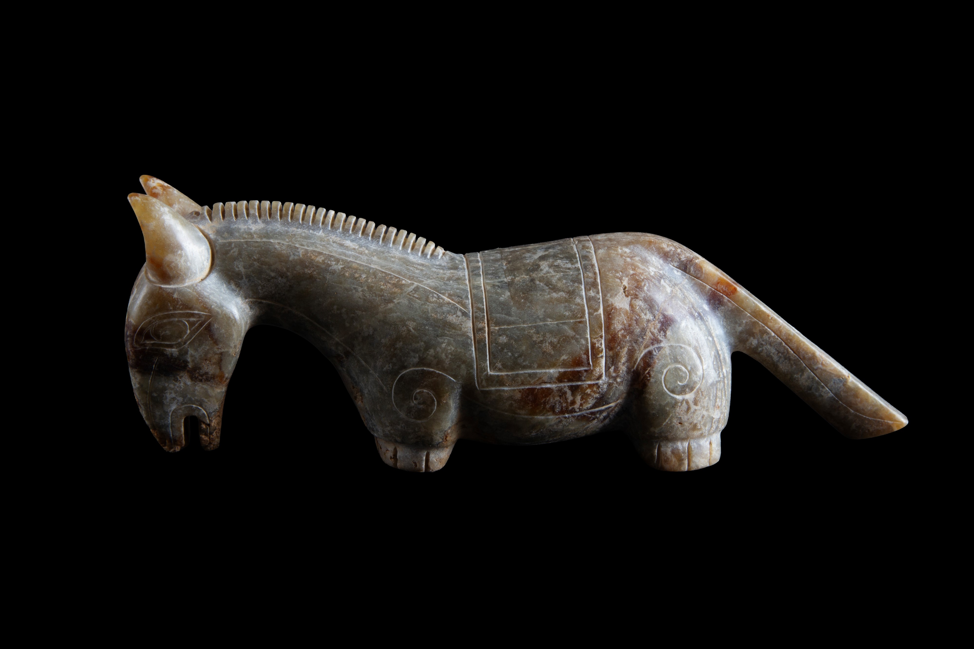 Scultura in giada "CAVALLO"