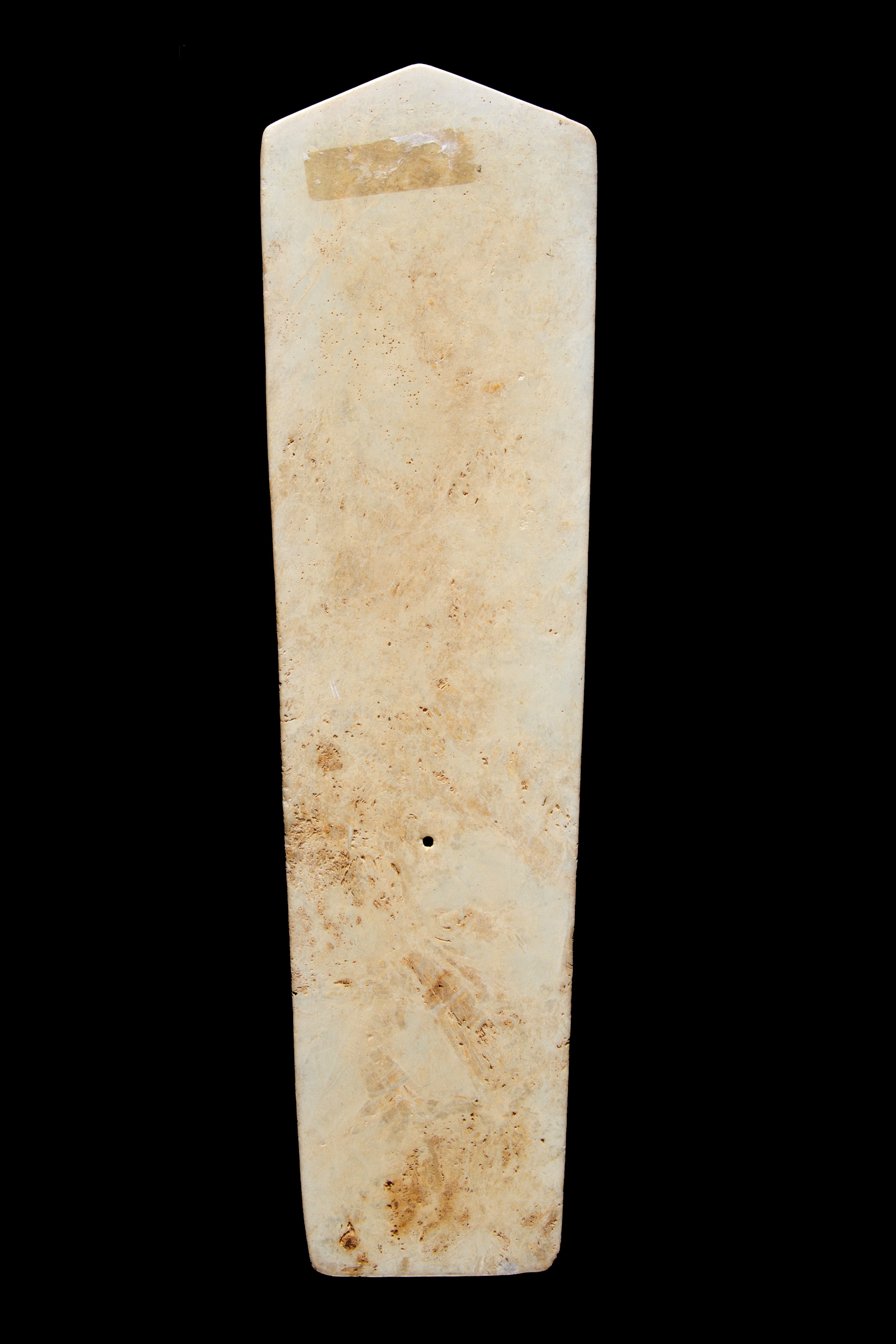 Lama cerimoniale arcaica in giada bianca