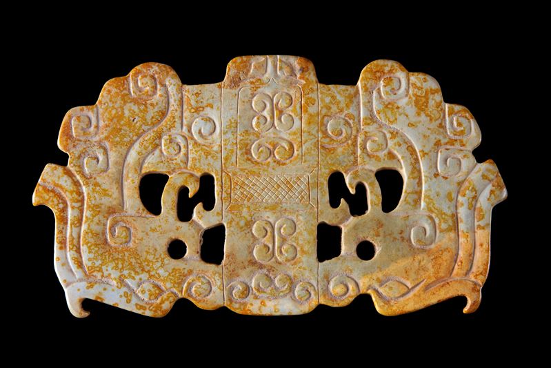 Pendente in giada traforata