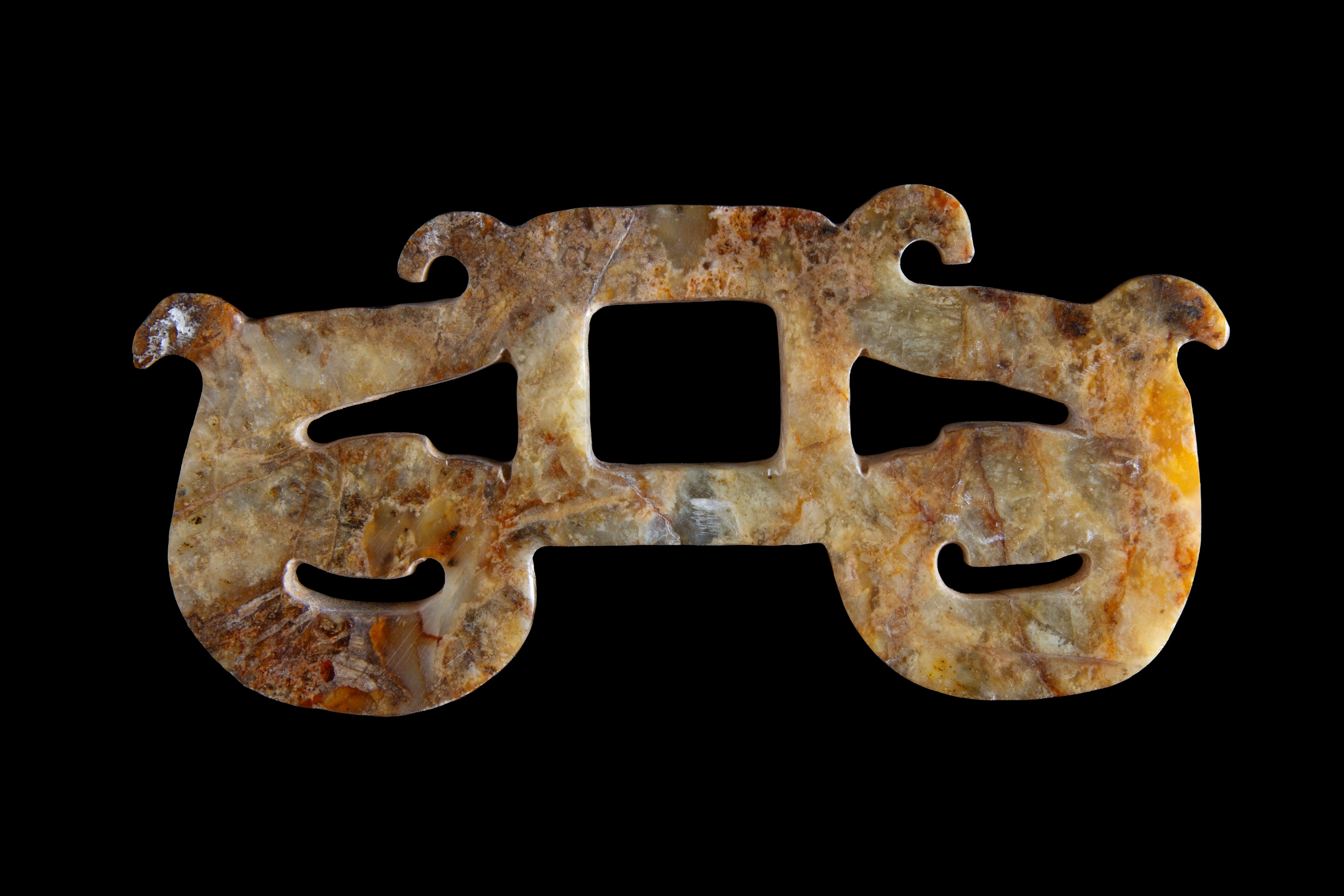 Pendente in giada con draghi