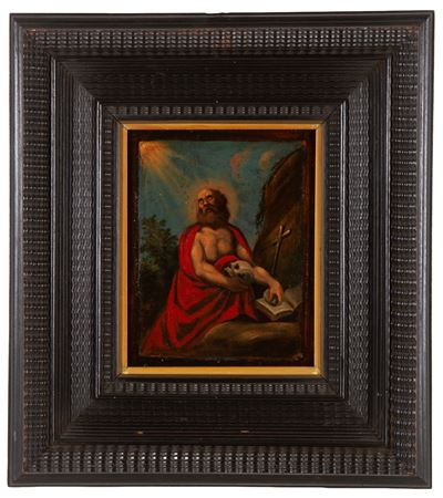 Autore ignoto, San Gerolamo, olio su tavola