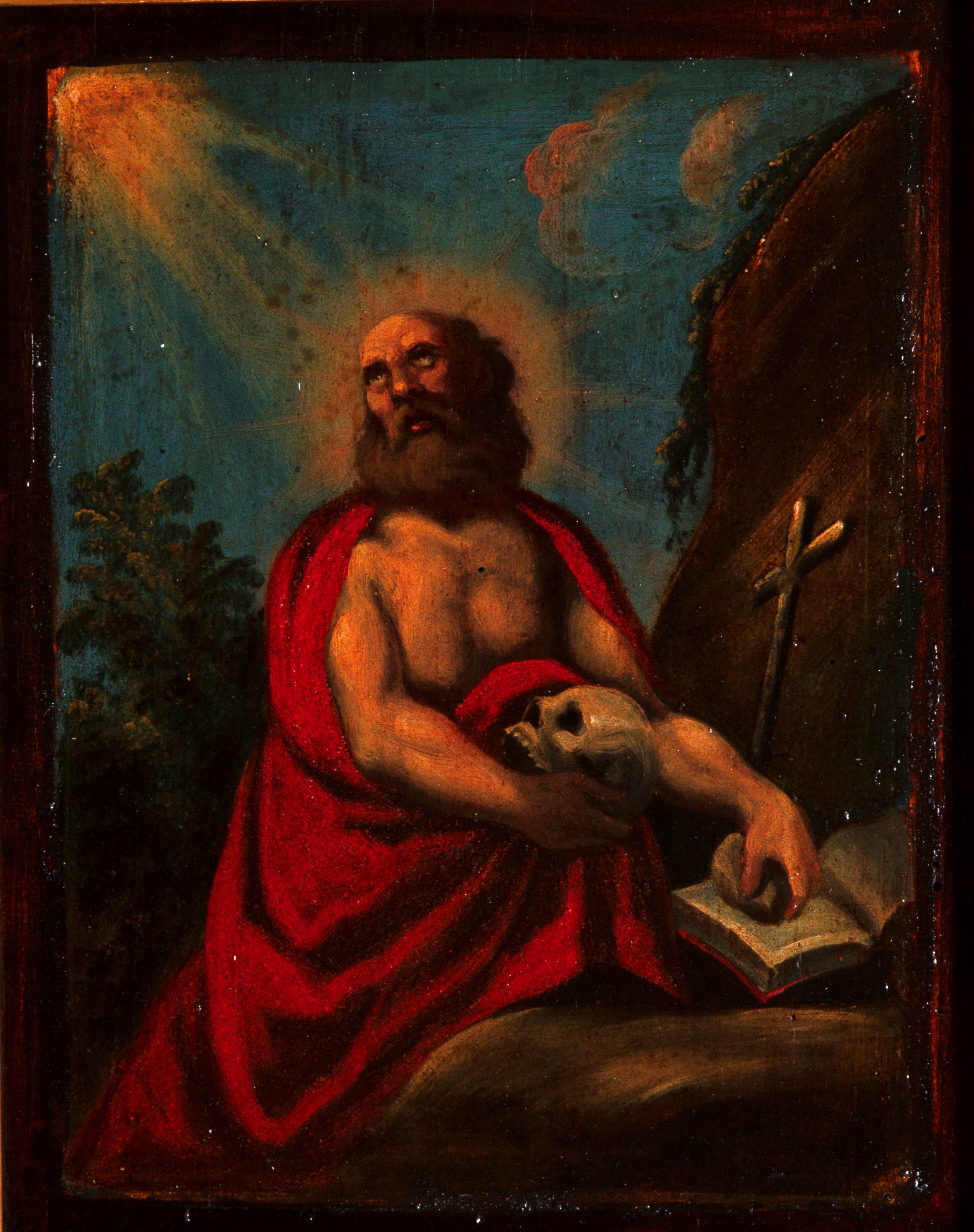 Autore ignoto, San Gerolamo, olio su tavola