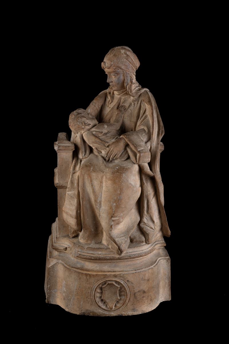 Scultura, 'Maternità', terracotta, XIX secolo