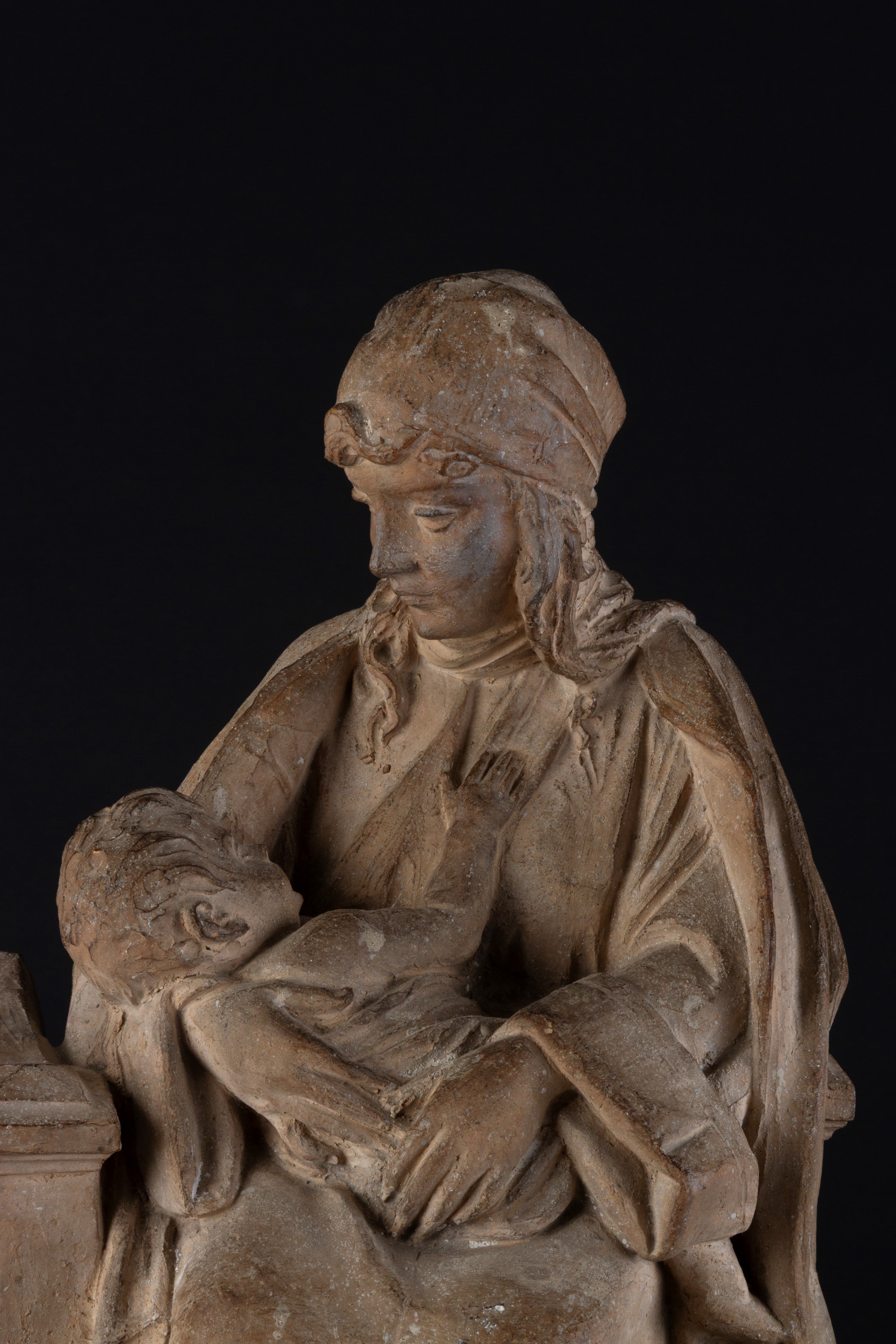 Scultura, 'Maternità', terracotta, XIX secolo