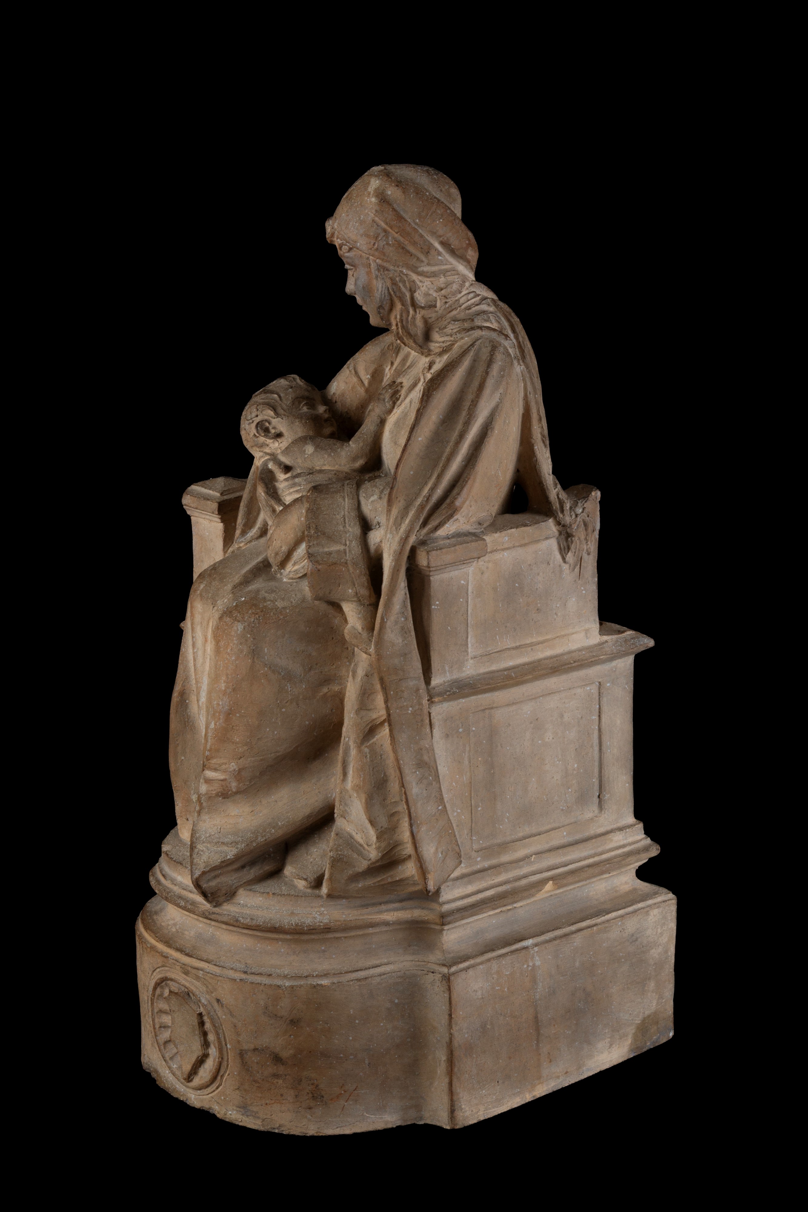 Scultura, 'Maternità', terracotta, XIX secolo