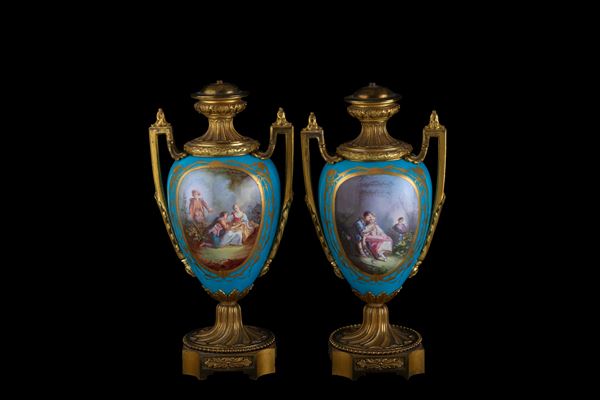 Pair of Sevres vases