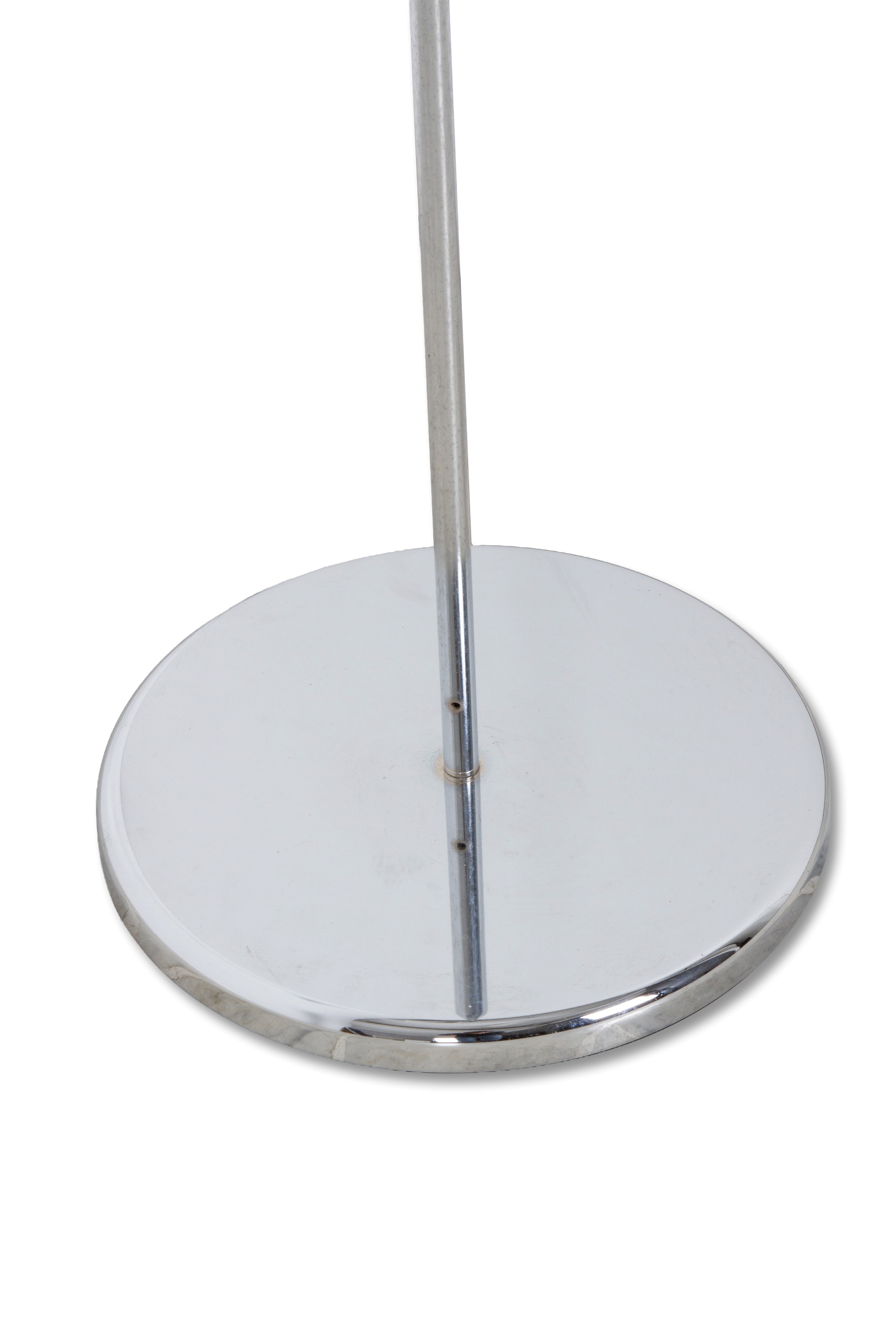 Joe Colombo - Lampada da terra modello Triedro, metallo cromato, diffusore orientabile