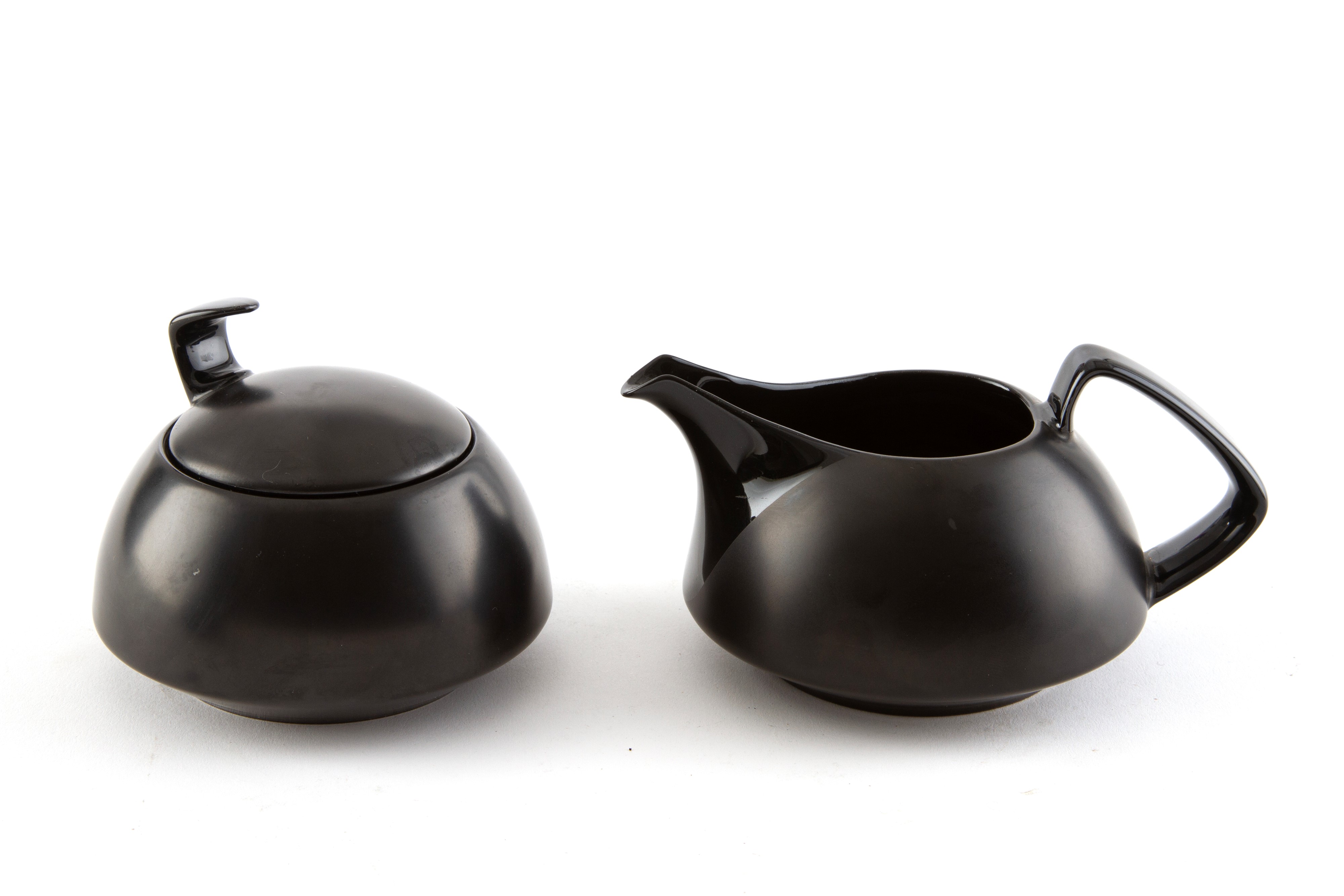 Rosenthal, Servizio da tè in porcellana bianca e nera