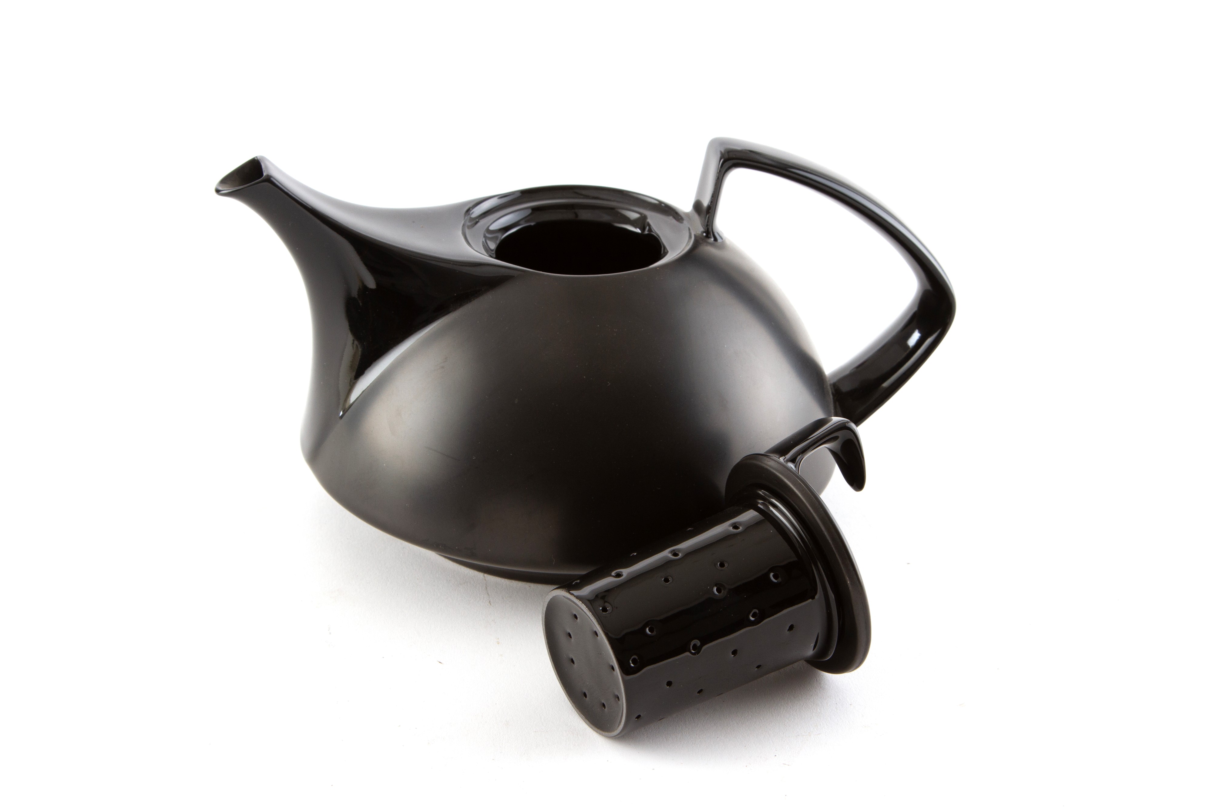 Rosenthal, Servizio da tè in porcellana bianca e nera
