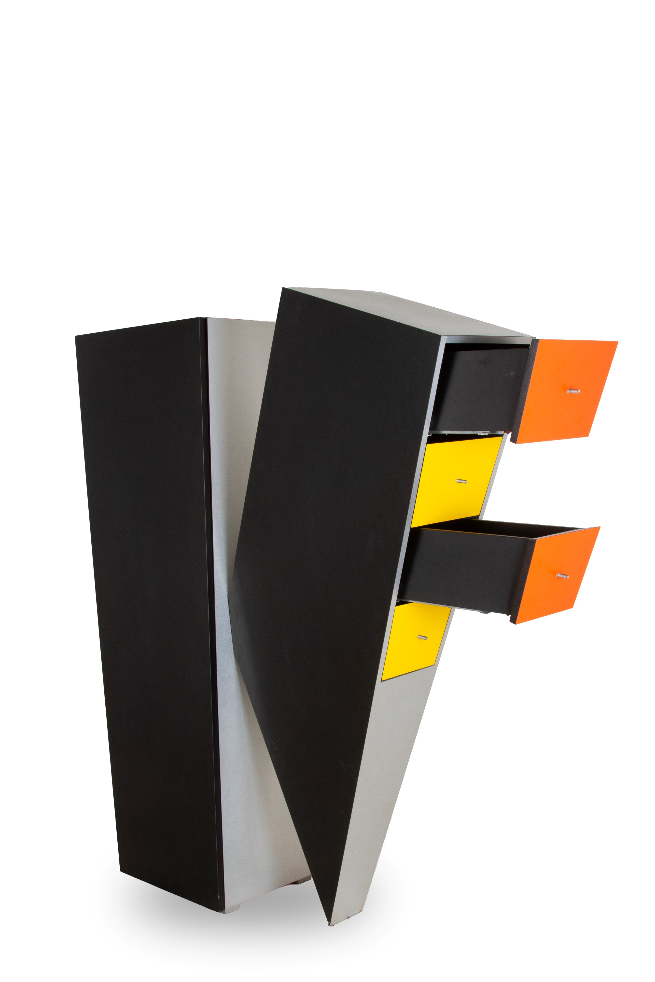 Primo Formenti - Mobile scultura 'I CONTENITORI DI SOGNI', legno e formica, 2008