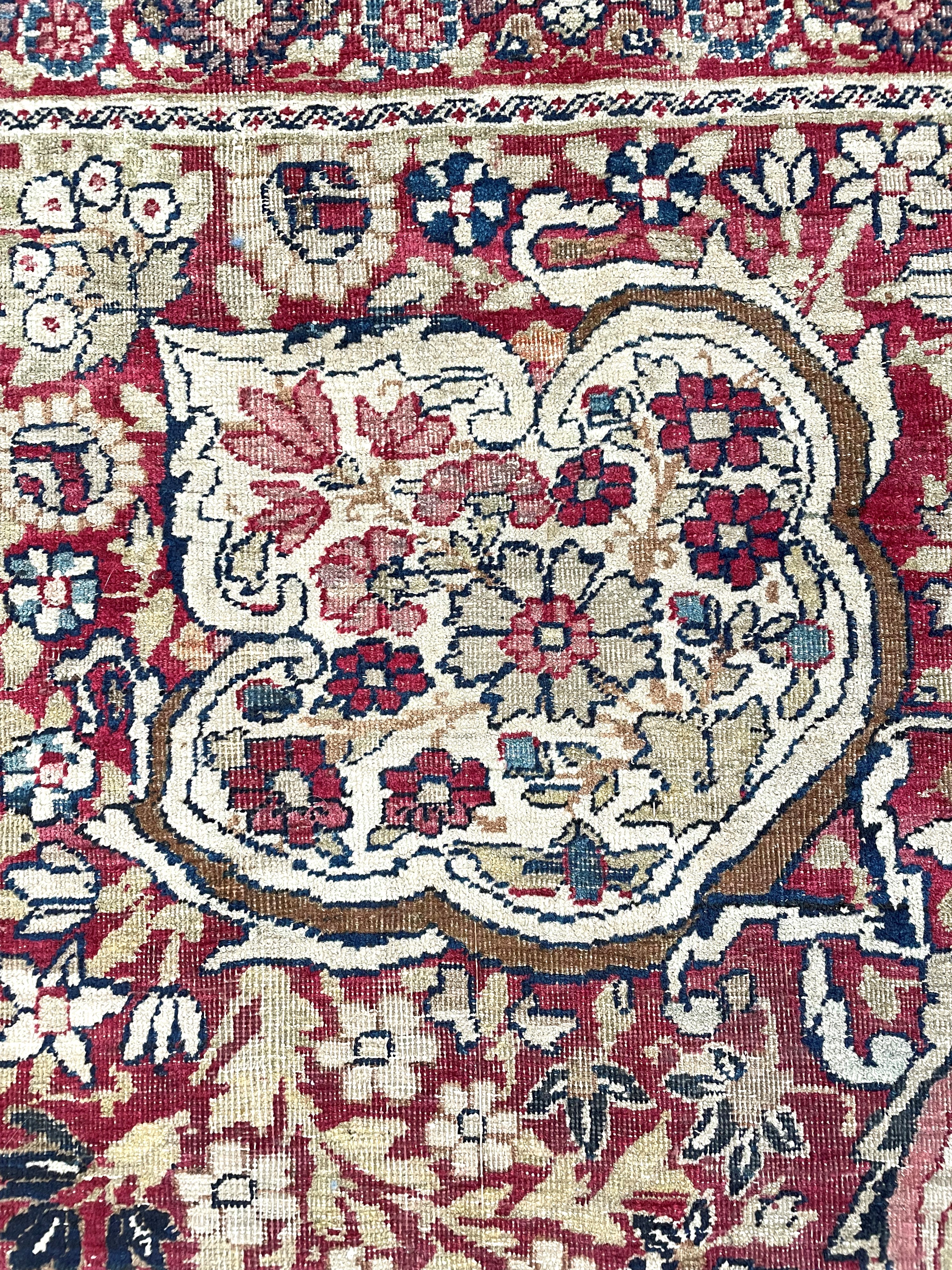 Tappeto Kirman Laver, Persia, fine XIX secolo, circa 394x269 cm