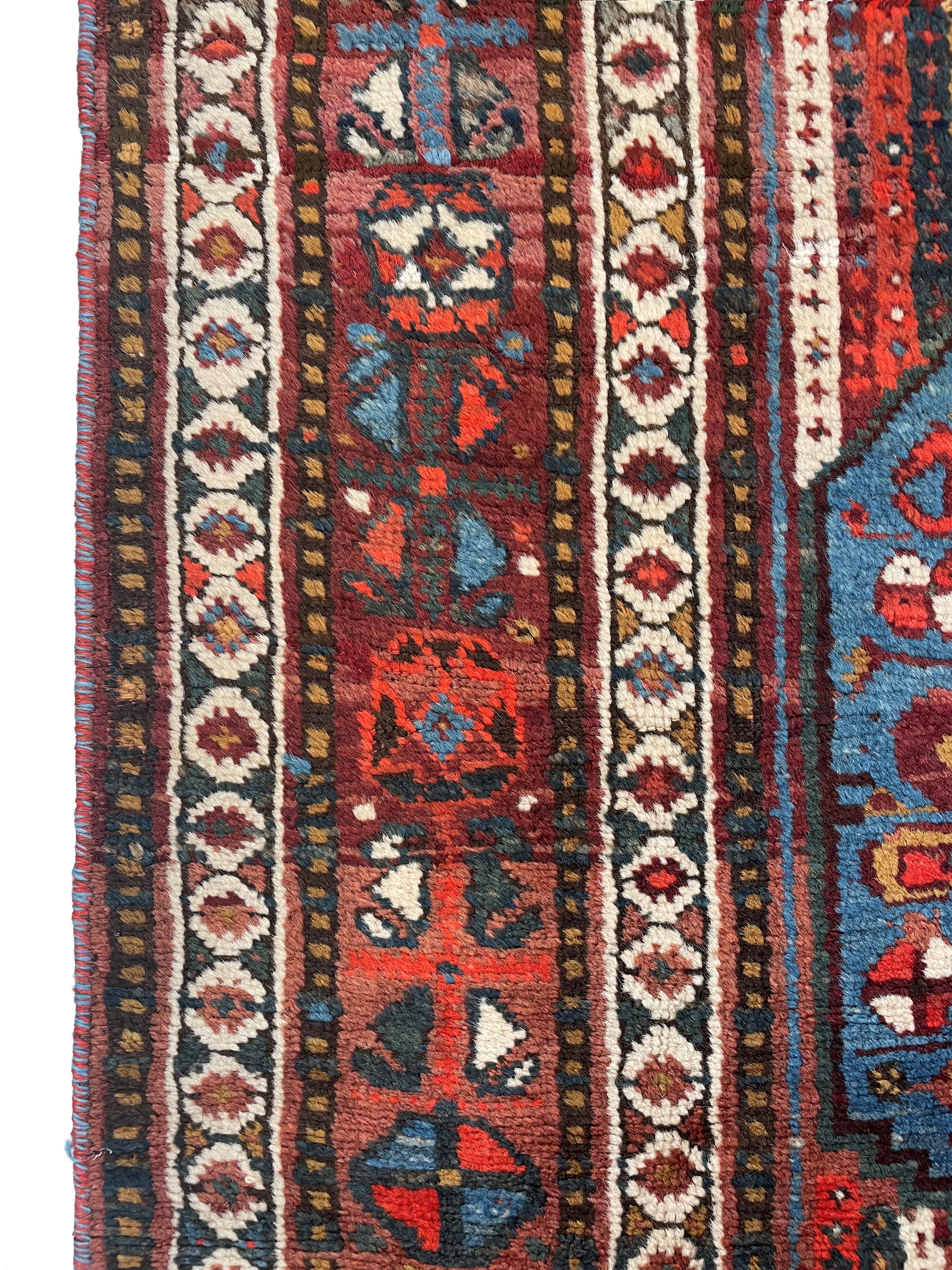 Tappeto Khamseh, Persia, circa 1900, dimensioni 273x173 cm