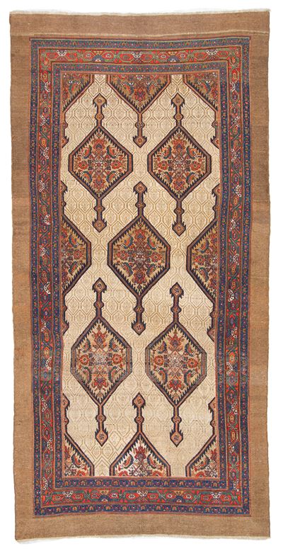 Tappeto Hamadan, Persia, fine XIX secolo, 347x170 cm
