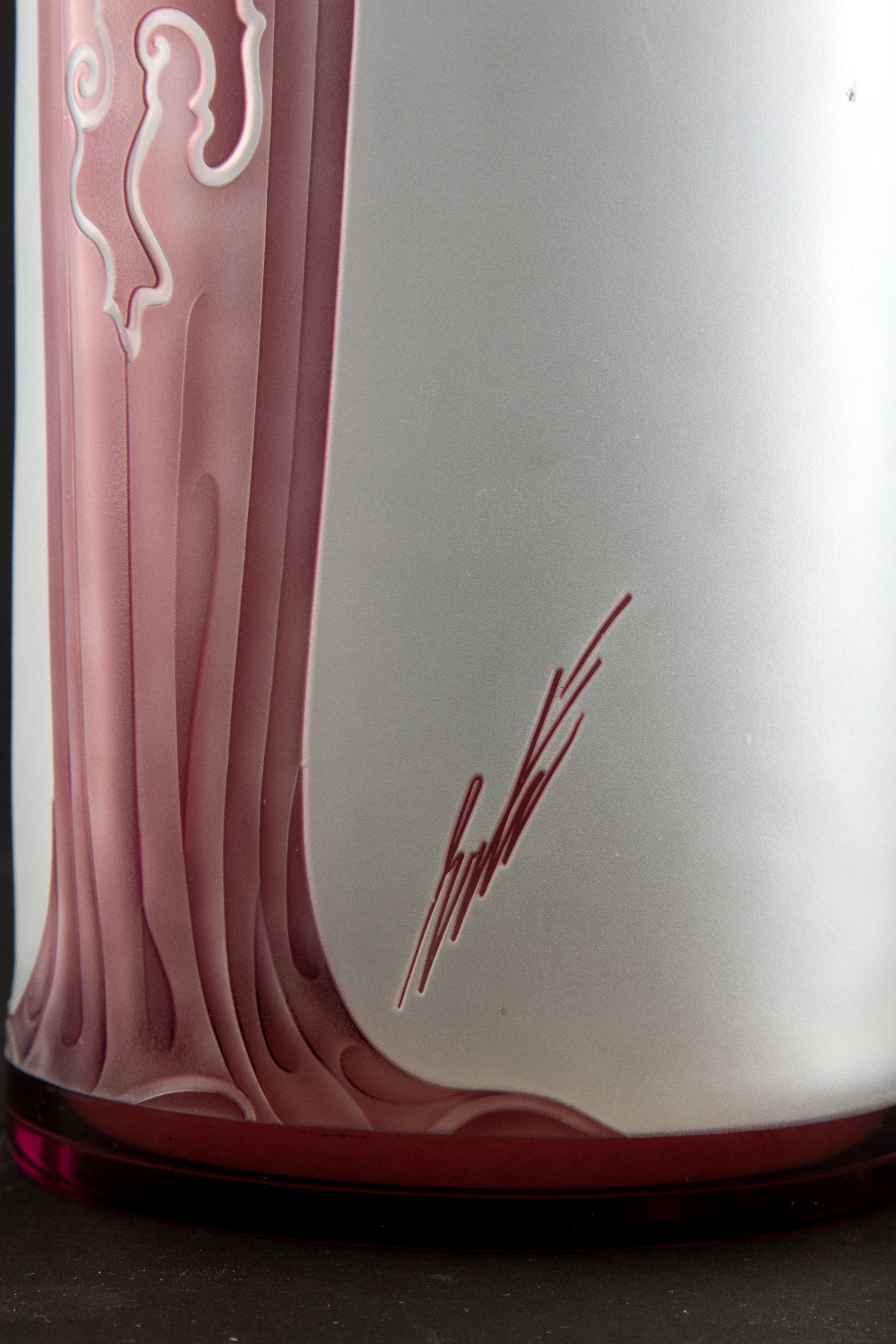 De Tirtoff Romain Erte' - Vaso Diana in cristallo, 50x13 cm, Esemplare 142/300