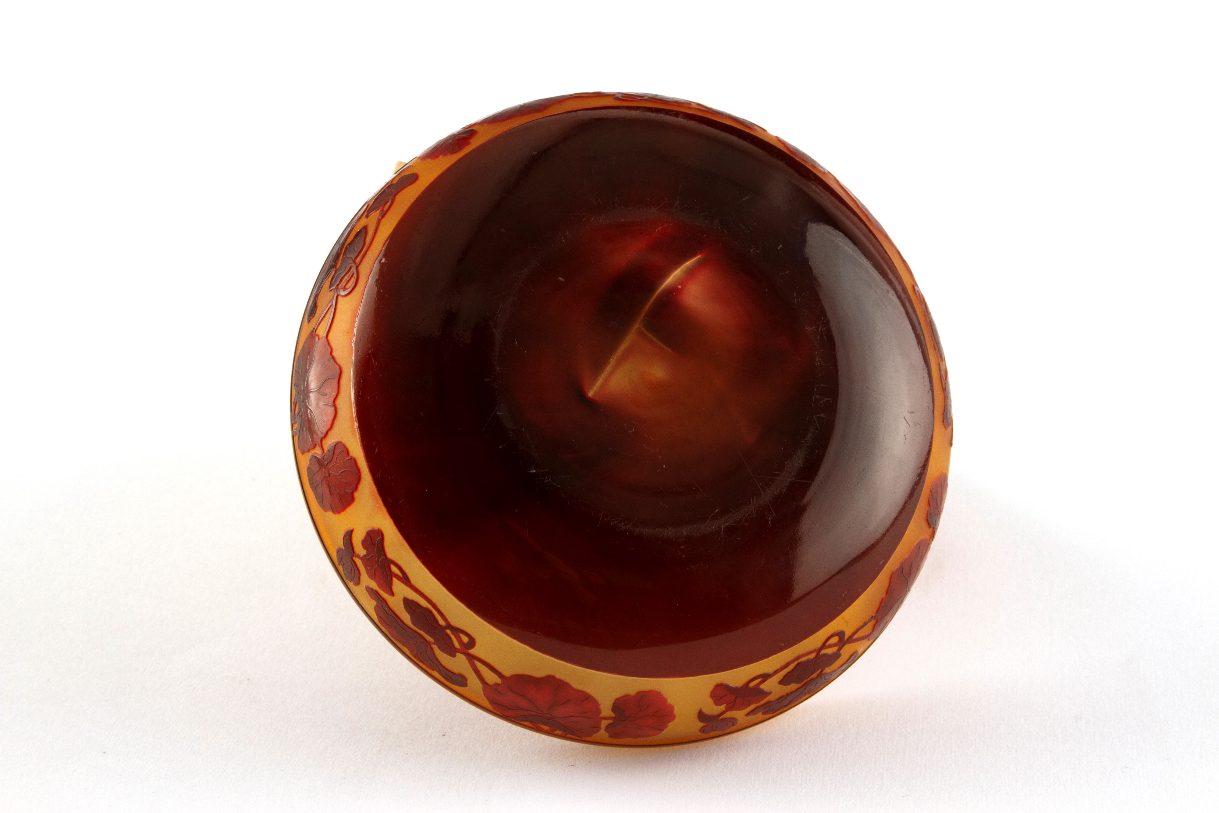Paul Nicolas D'argental - Vaso con coperchio in vetro decorato