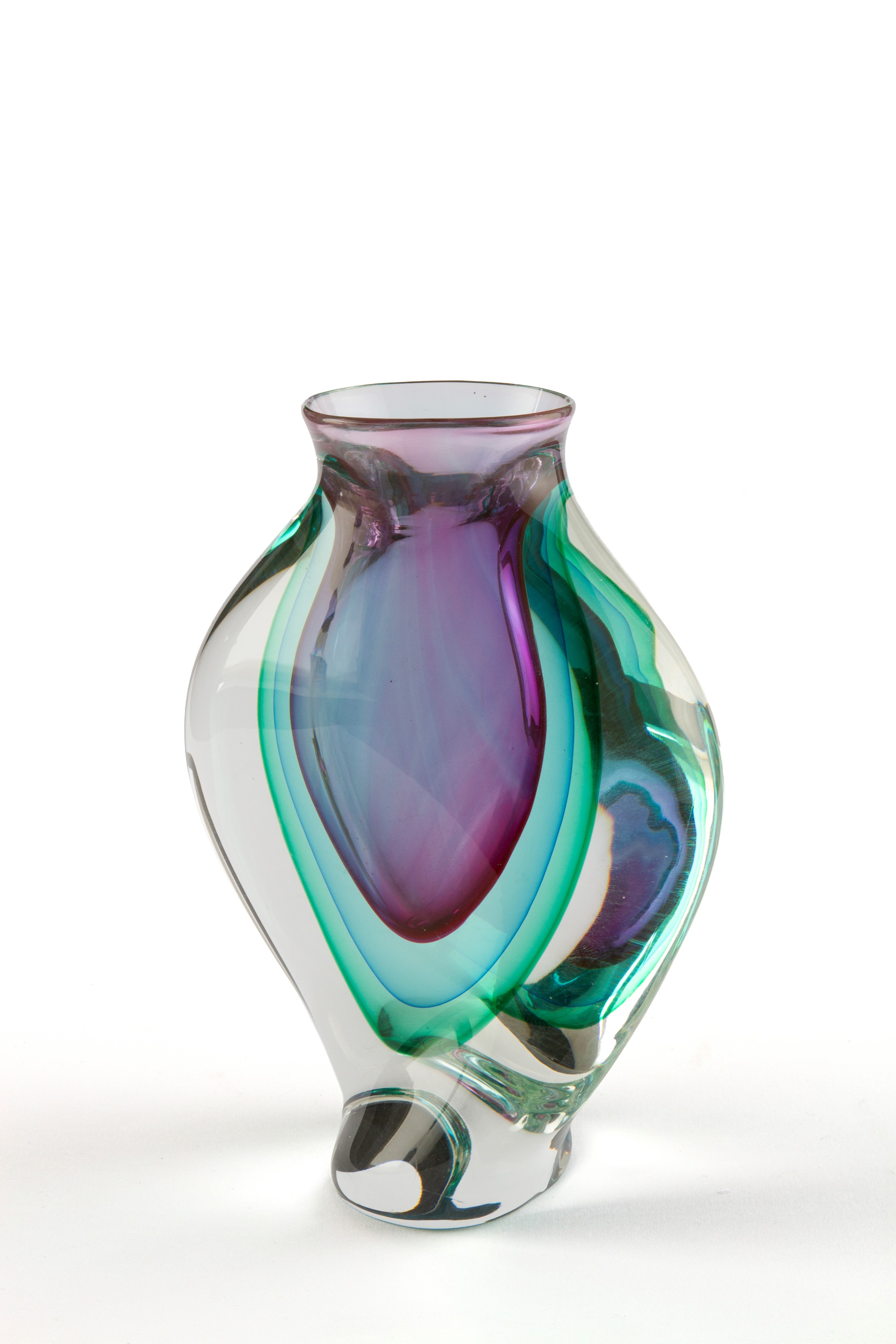Flavio Poli - Vaso in vetro sommerso per Segusto Arte